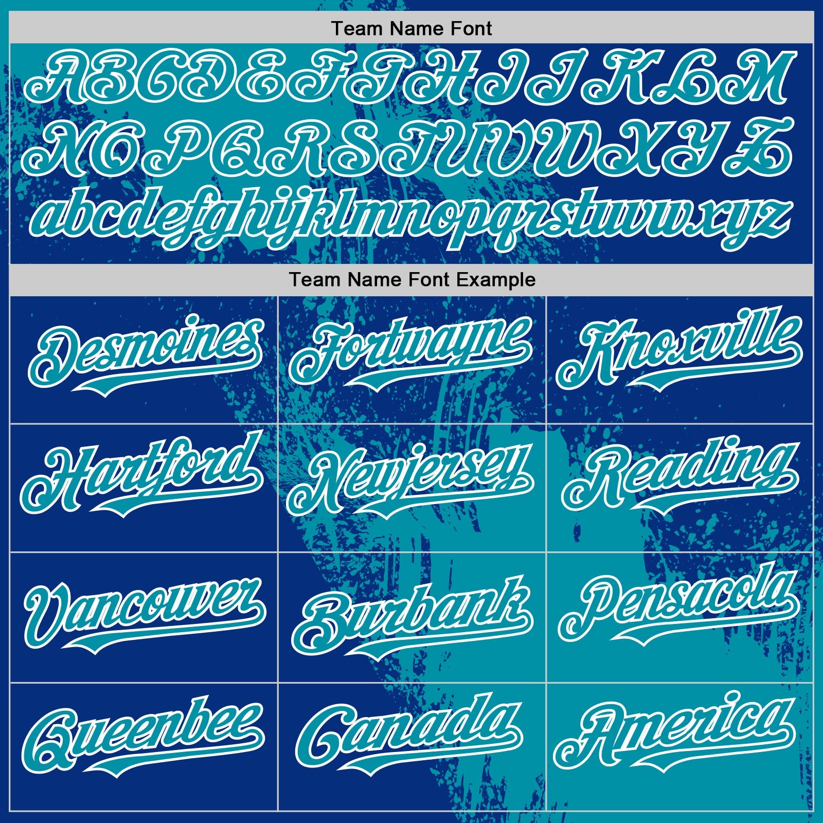 Custom Teal Royal-White 3D Pattern Design Abstract Brush Stroke Authentic Baseball Jersey - Sky-Custom