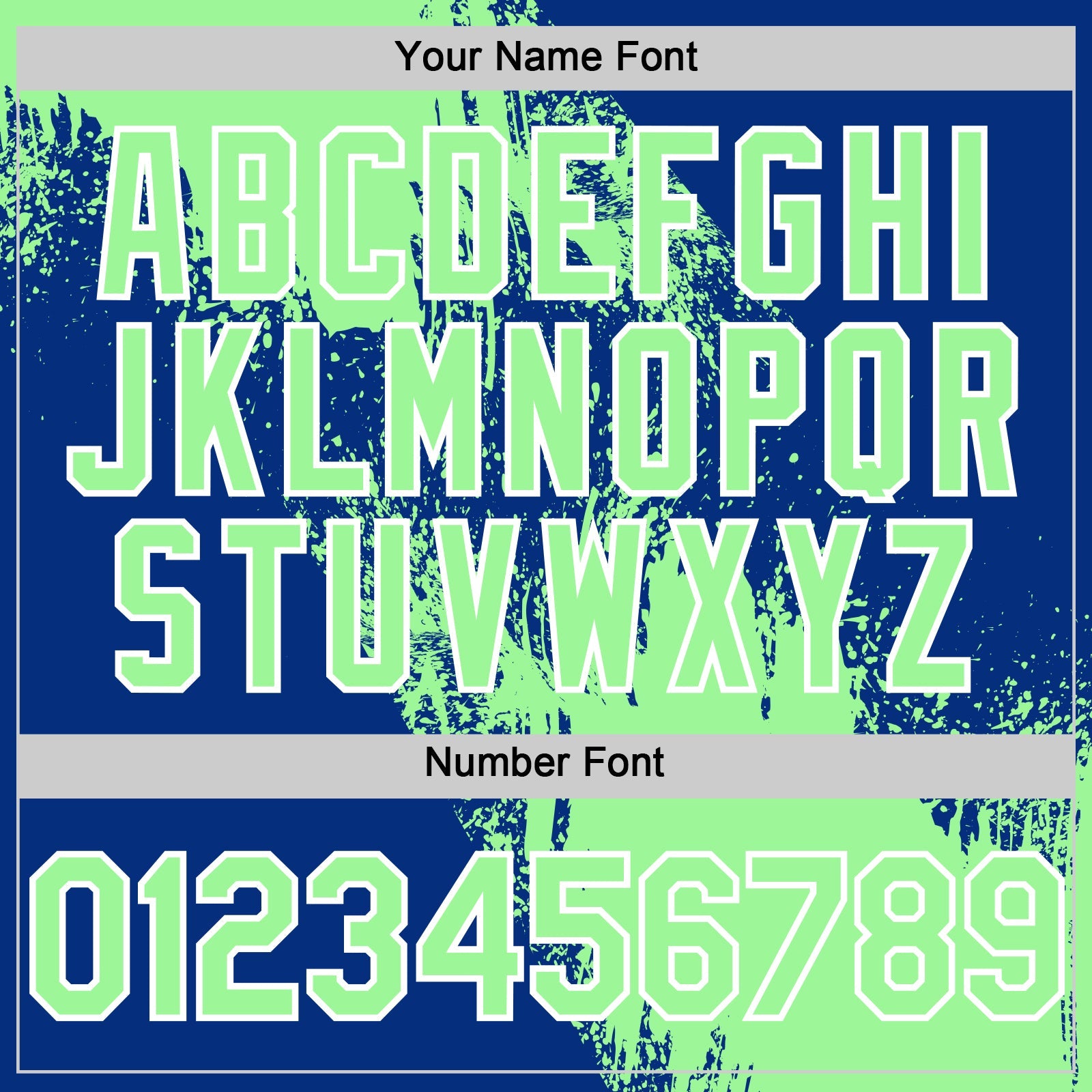 Custom Pea Green Royal-White 3D Pattern Design Abstract Brush Stroke Authentic Baseball Jersey - Sky-Custom