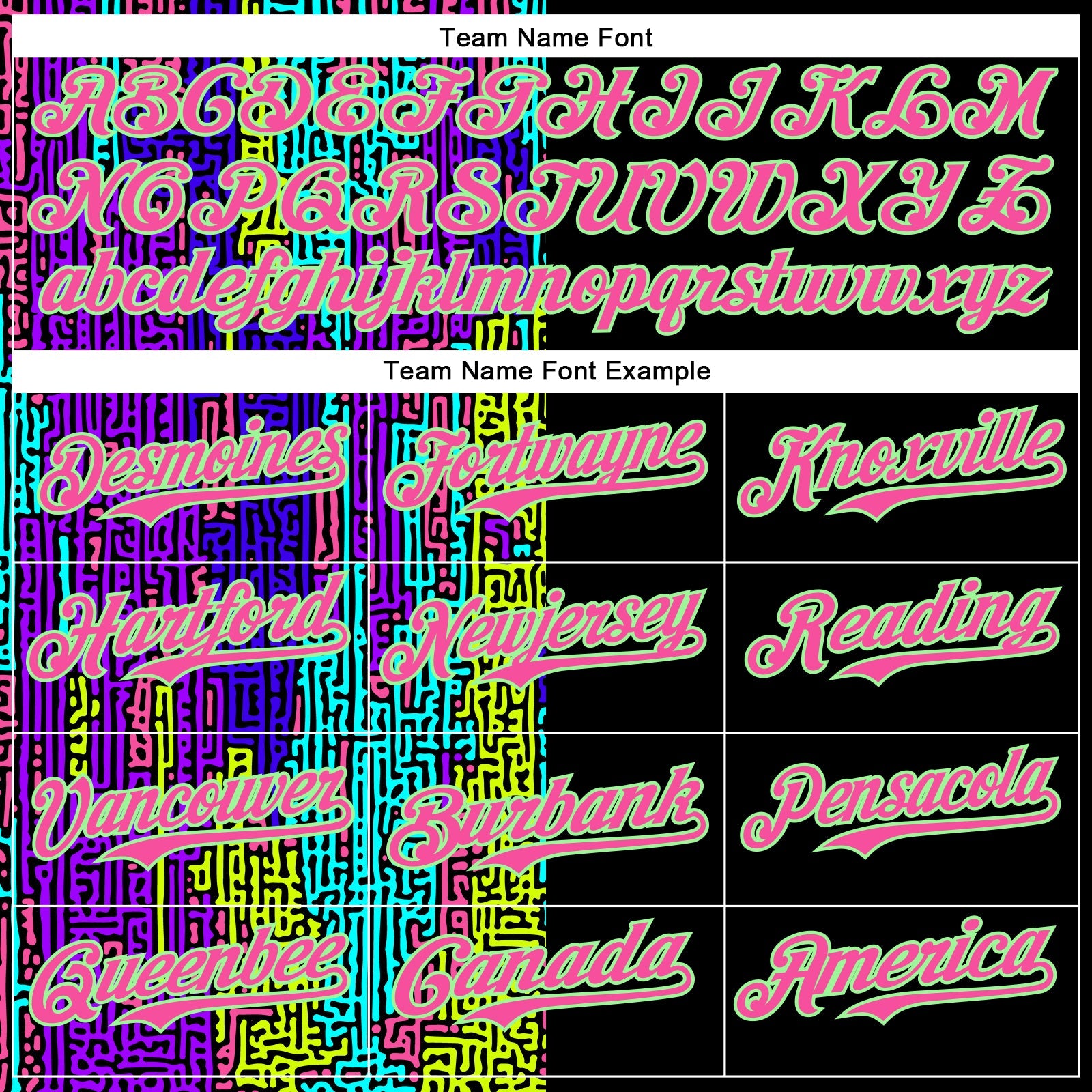 Custom Black Pea Green-Pink 3D Pattern Design Rave Psychedelic Neon Fluid Art Authentic Baseball Jersey - Sky-Custom