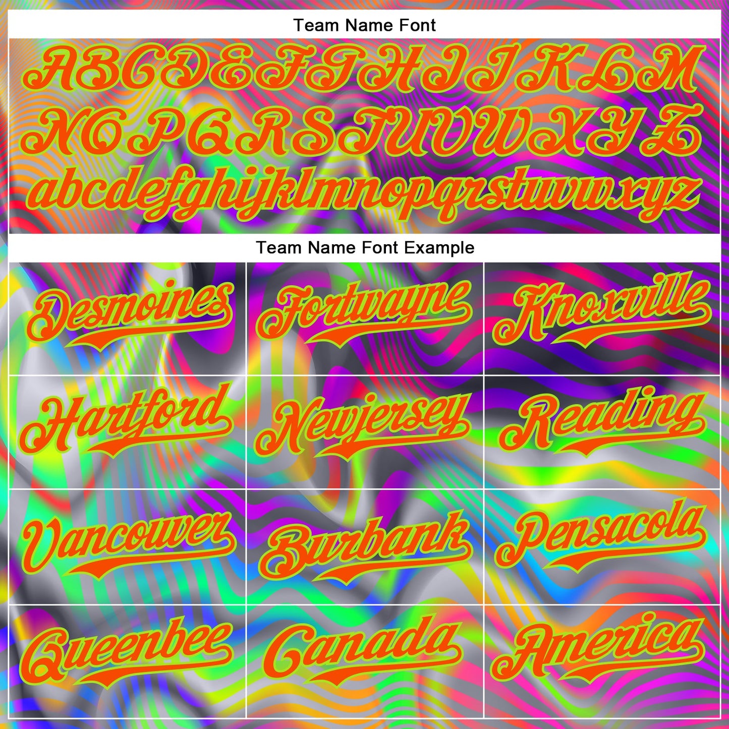 Custom Gray Orange-Neon Green 3D Pattern Design Rave Psychedelic Neon Fluid Art Authentic Baseball Jersey - Sky-Custom