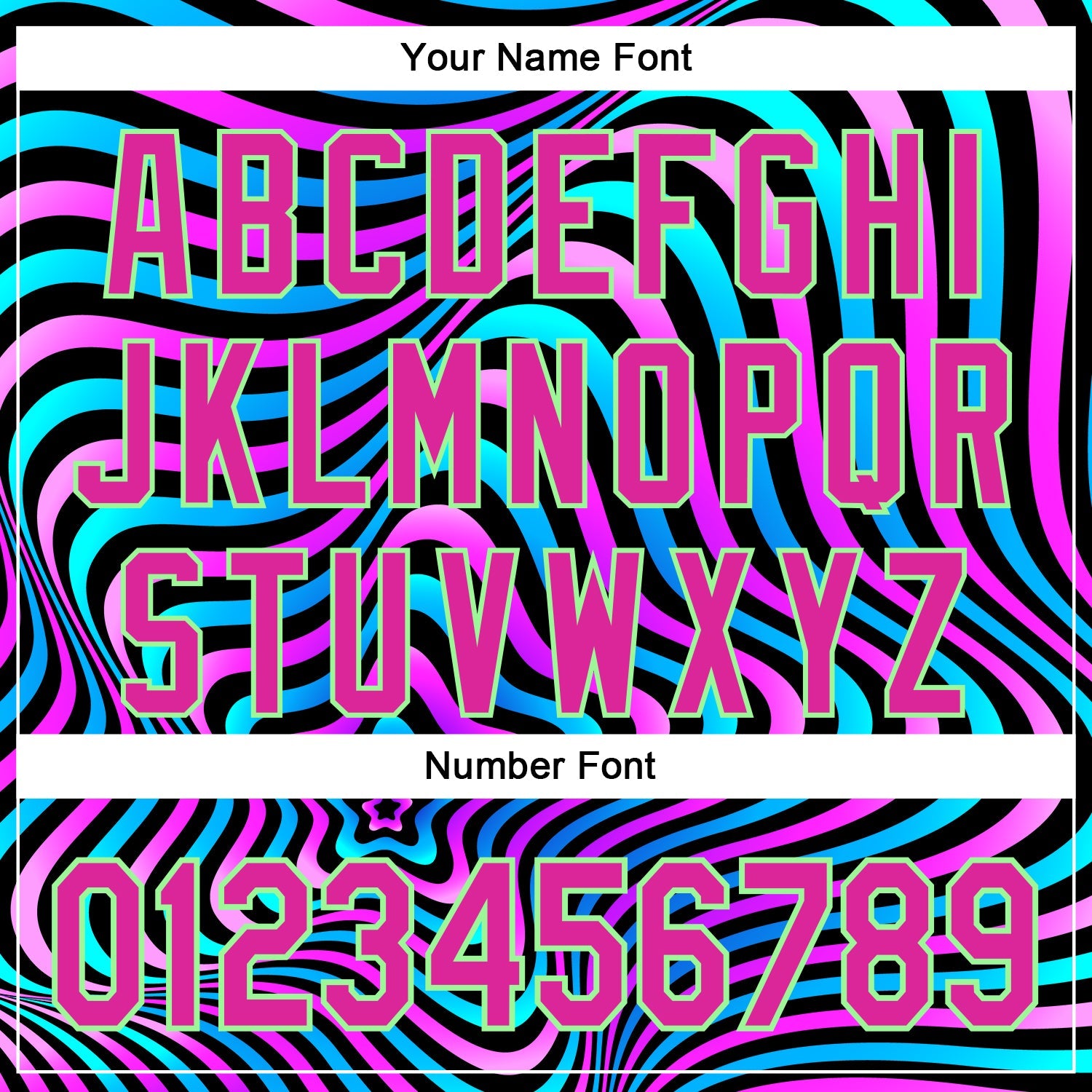 Custom Black Deep Pink-Pea Green 3D Pattern Design Rave Psychedelic Fluid Art Authentic Baseball Jersey - Sky-Custom