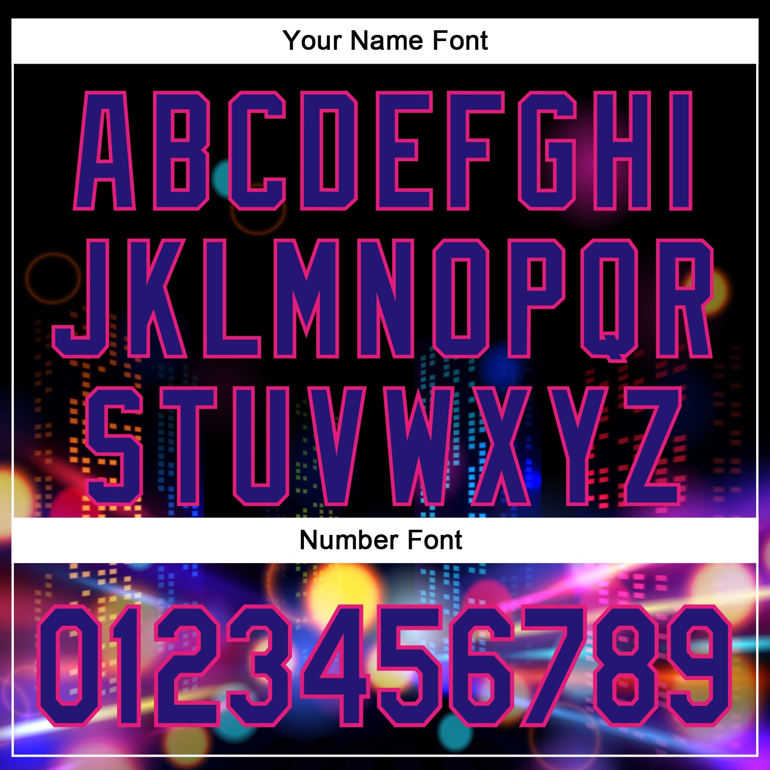Custom Black Dark Purple-Hot Pink 3D Pattern Design Rave Psychedelic City Neon Authentic Baseball Jersey - Sky-Custom