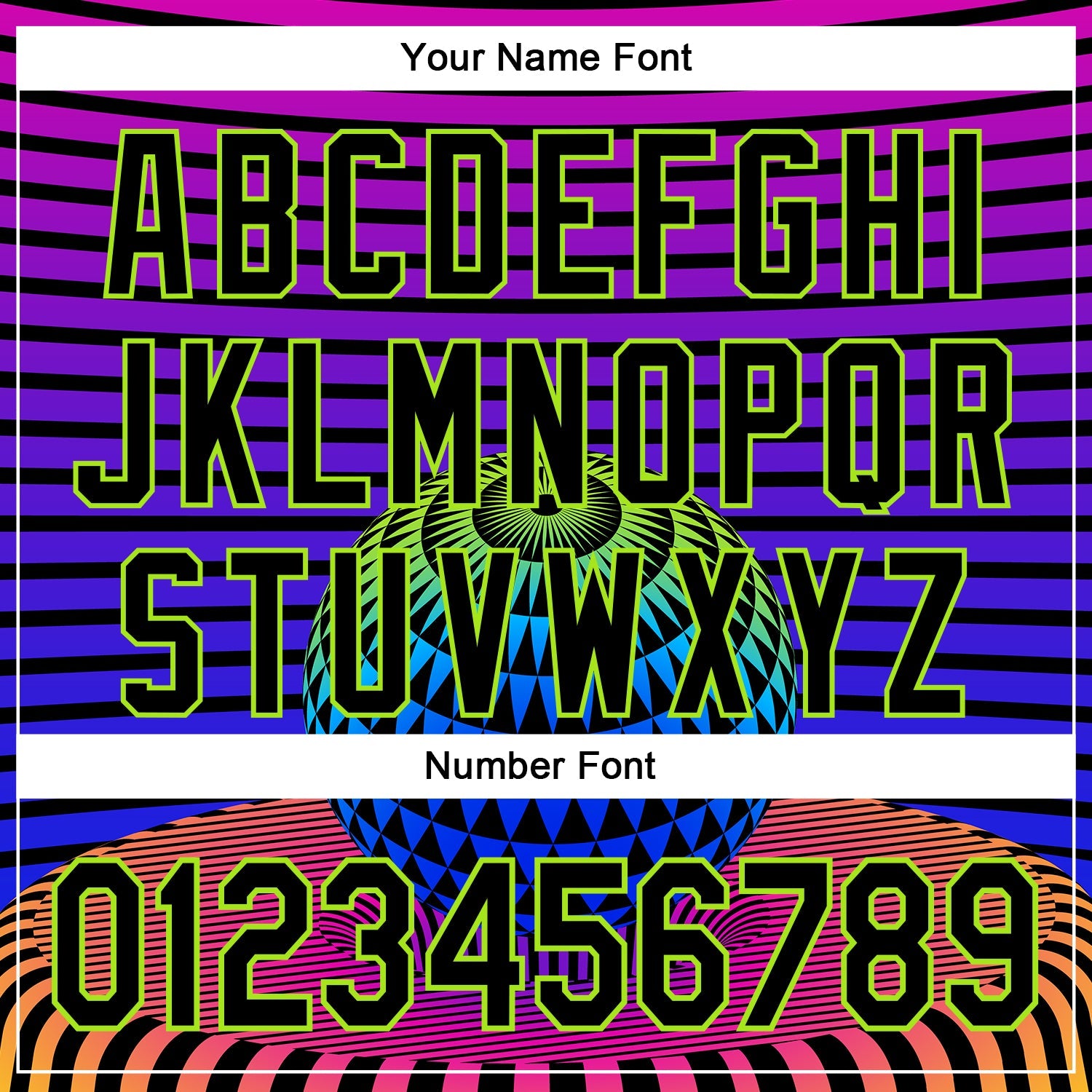 Custom Black Neon Green 3D Pattern Design Rave Psychedelic Geometry Authentic Baseball Jersey - Sky-Custom