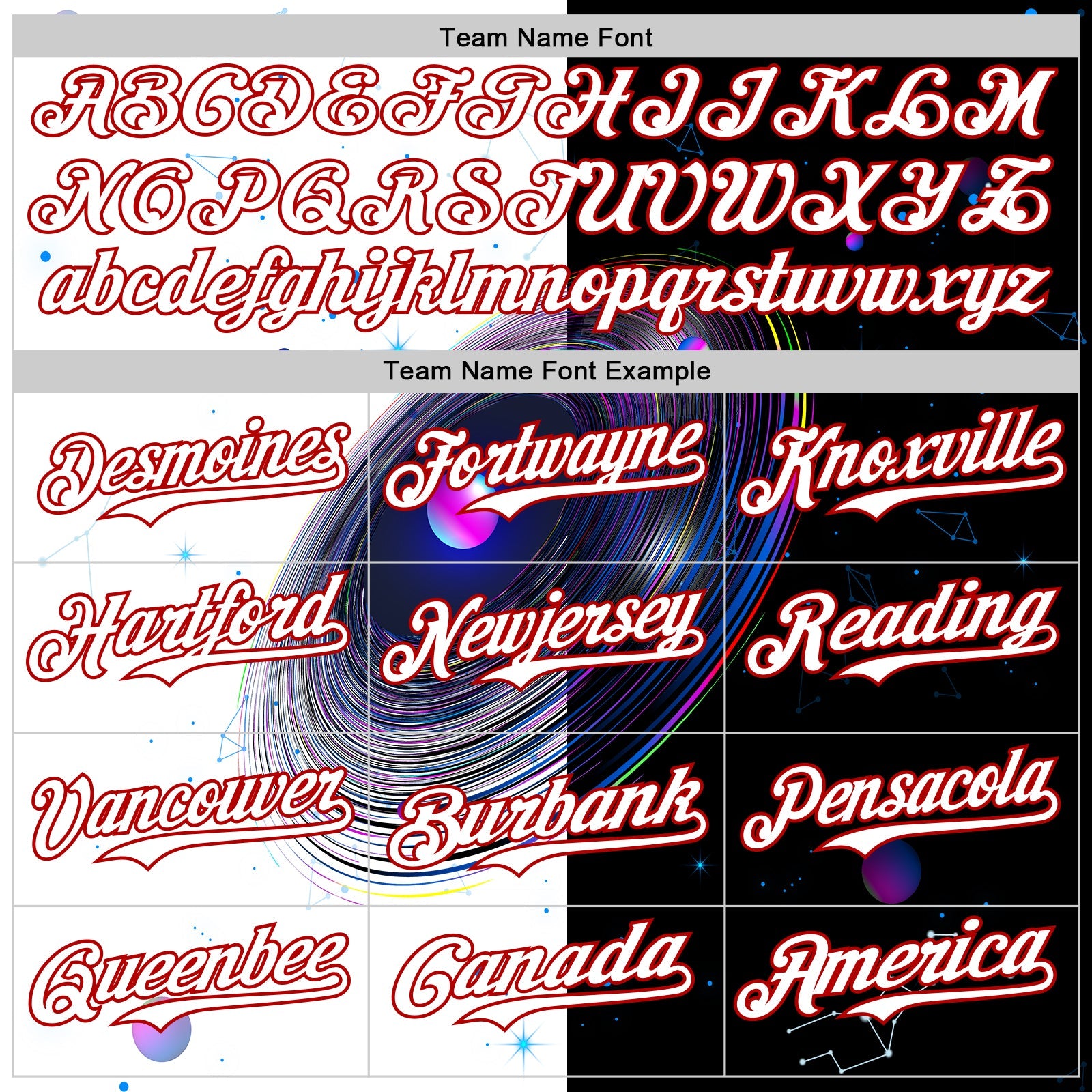 Custom Black White-Red 3D Pattern Design Space Galaxy Star Authentic Baseball Jersey - Sky-Custom
