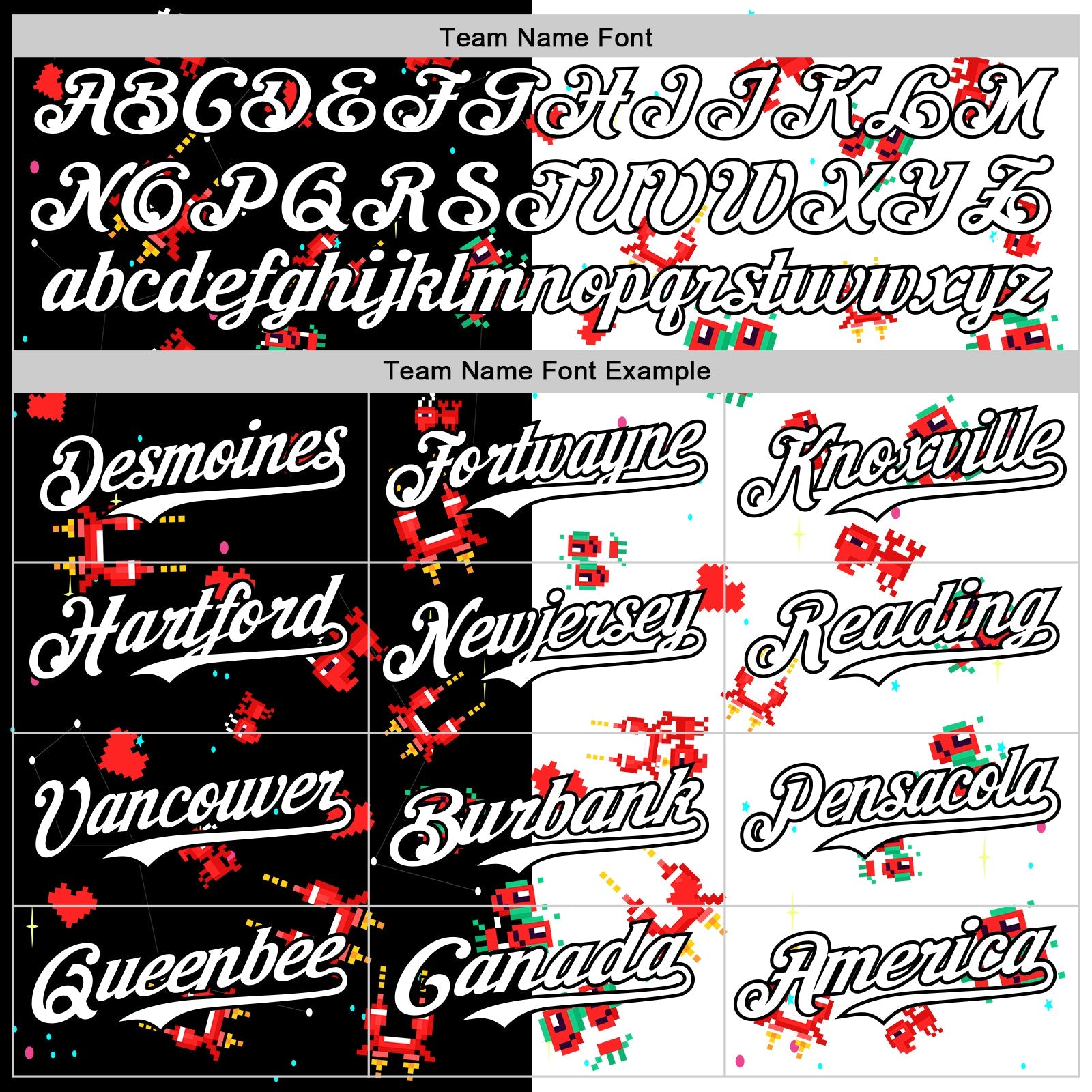 Custom Black White 3D Pattern Design Retro Pixel Arcade Game Authentic Baseball Jersey - Sky-Custom