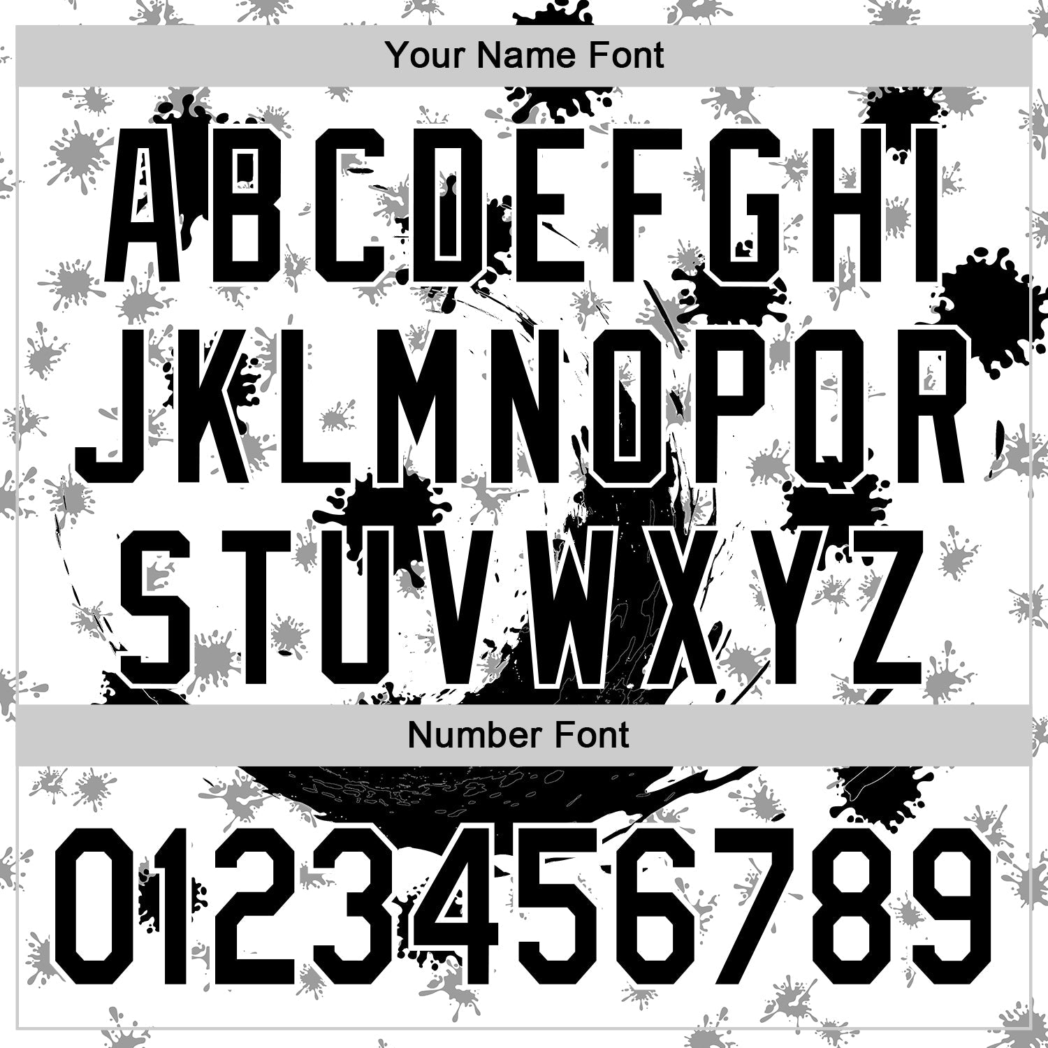 Custom White Black 3D Pattern Design Graffiti Splash Ink Authentic Baseball Jersey - Sky-Custom