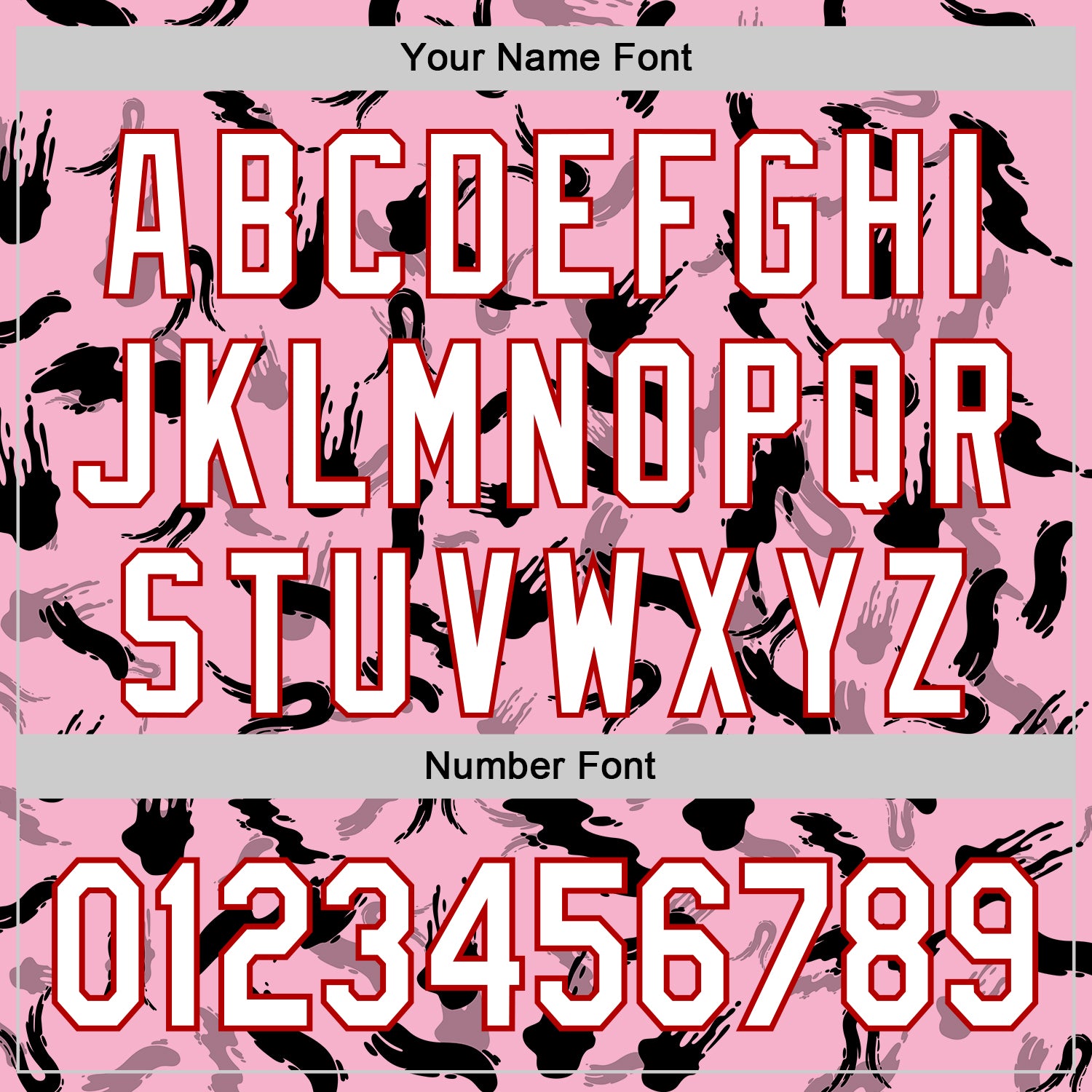 Custom Light Pink White-Red 3D Pattern Design Graffiti Ink Brush Stroke Authentic Baseball Jersey - Sky-Custom