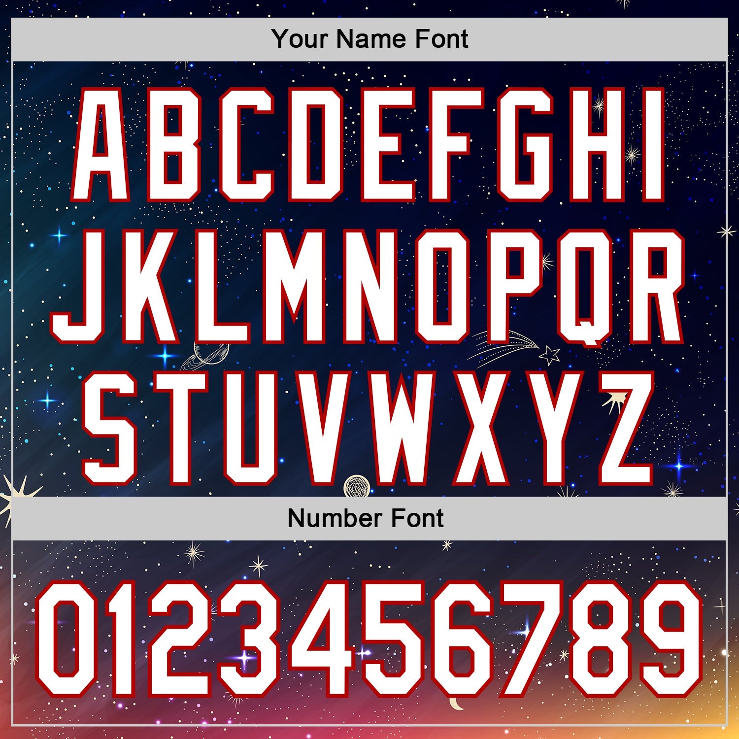 Custom Navy White-Red 3D Pattern Design Space Galaxy Star Authentic Baseball Jersey - Sky-Custom