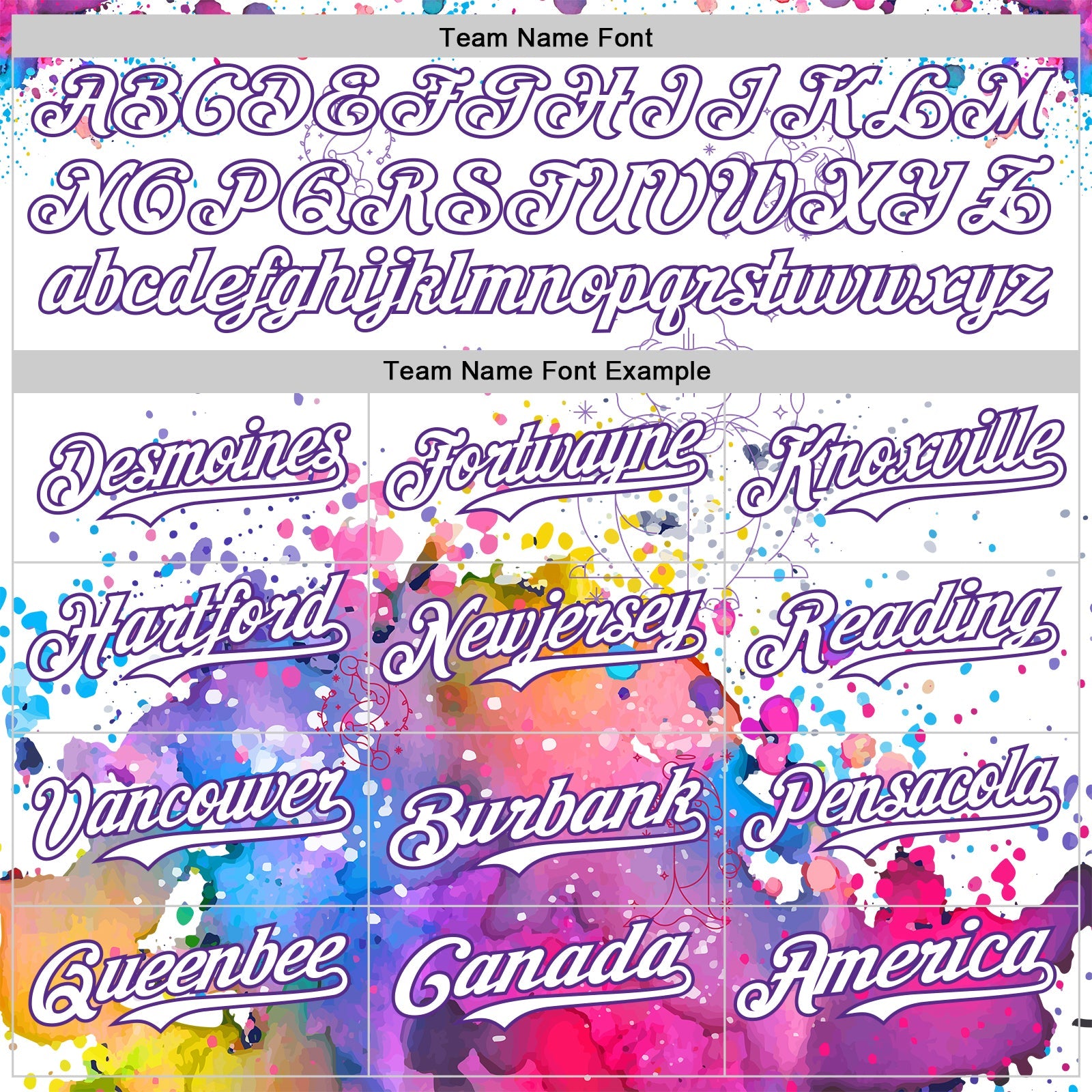 Custom White Purple 3D Pattern Design Graffiti Splash And Constellation Space Galaxy Star Authentic Baseball Jersey - Sky-Custom