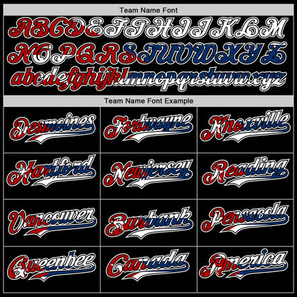 Custom Black Red White-Cuban Flag 3D Cuba Santiago Authentic Baseball Jersey - Sky-Custom