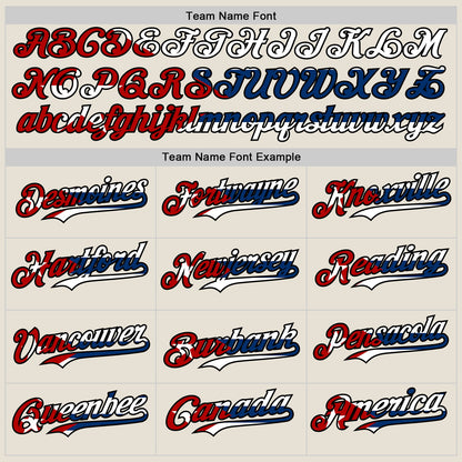 Custom Cream Red Black-Cuban Flag 3D Cuba Santiago Authentic Baseball Jersey - Sky-Custom