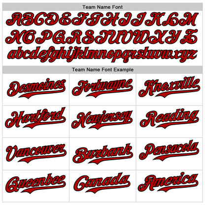 Custom White Red-Black 3D Cuba Cuban Flag Authentic Baseball Jersey - Sky-Custom