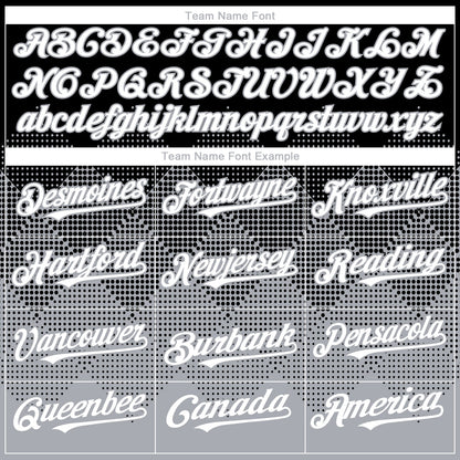 Custom Black White-Gray 3D Gradient Square Shape Authentic Baseball Jersey - Sky-Custom