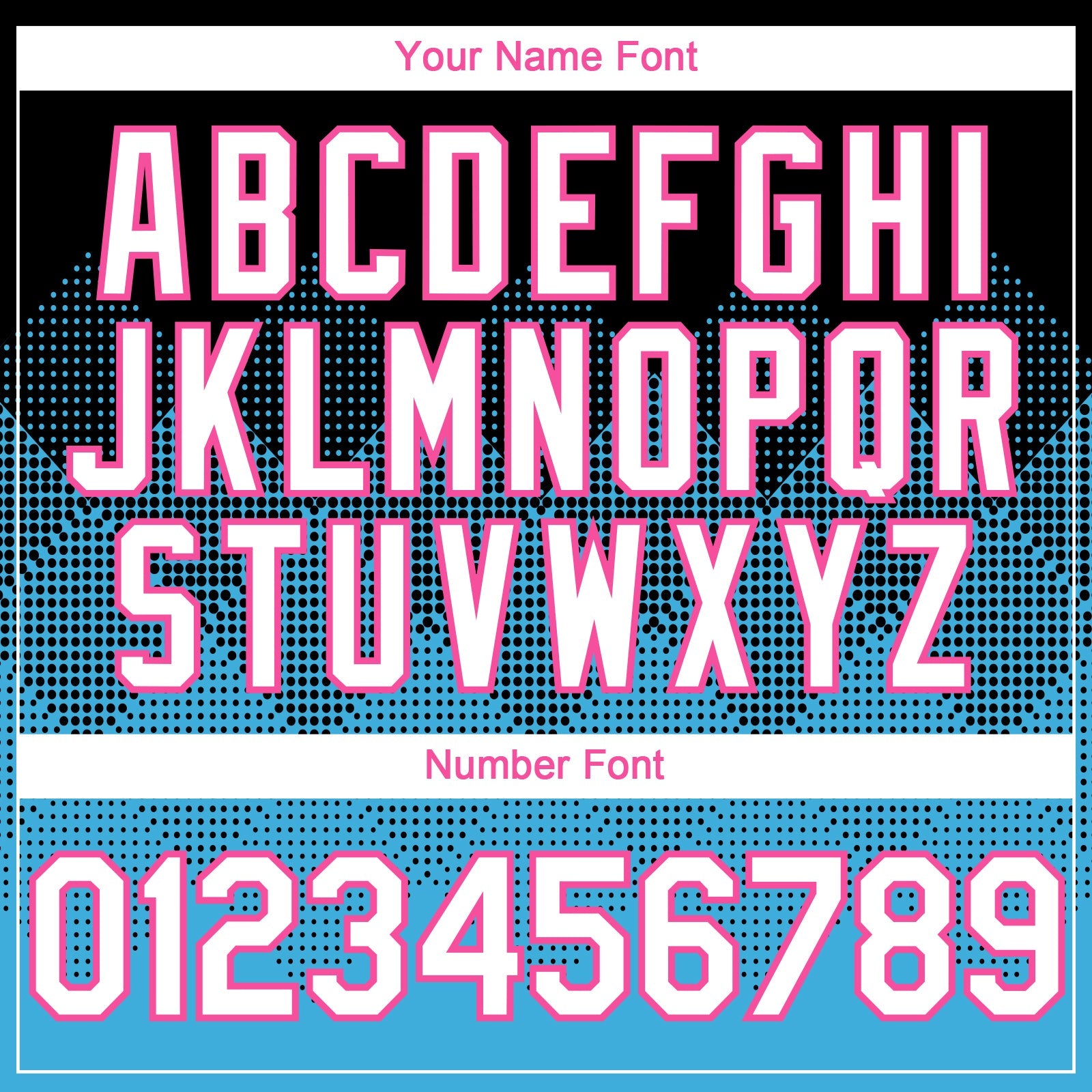 Custom Black White Sky Blue-Pink 3D Gradient Square Shape Authentic Baseball Jersey - Sky-Custom