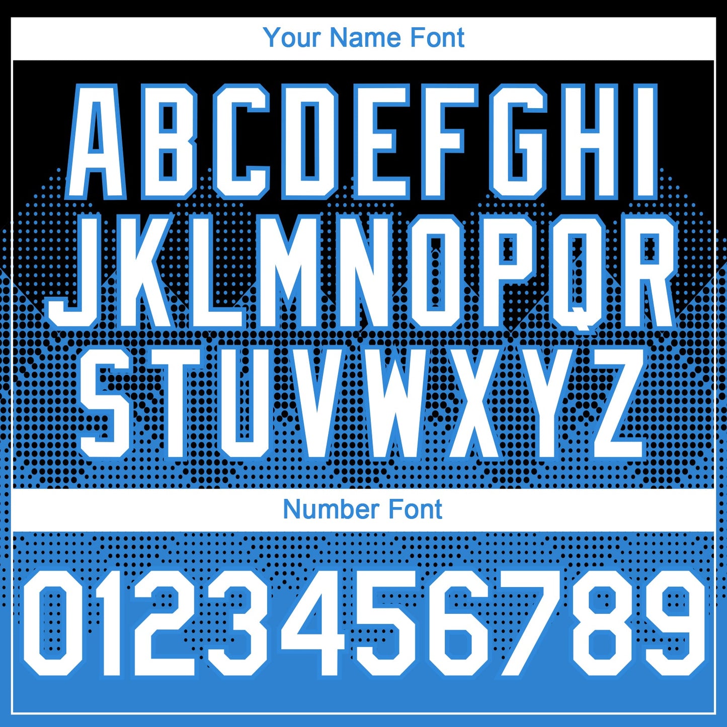 Custom Black White-Electric Blue 3D Gradient Square Shape Authentic Baseball Jersey - Sky-Custom