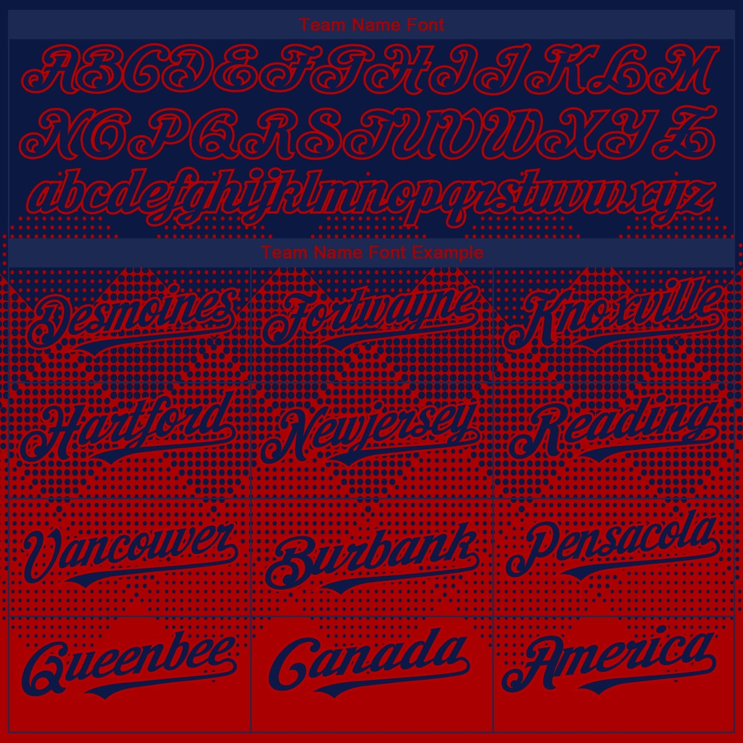 Custom Navy Red 3D Gradient Square Shape Authentic Baseball Jersey - Sky-Custom