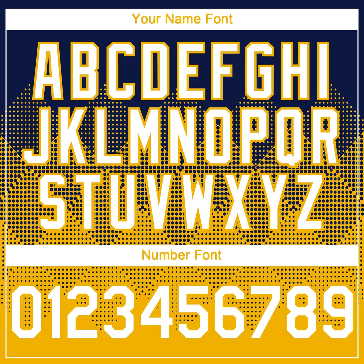Custom Navy White-Gold 3D Gradient Square Shape Authentic Baseball Jersey - Sky-Custom