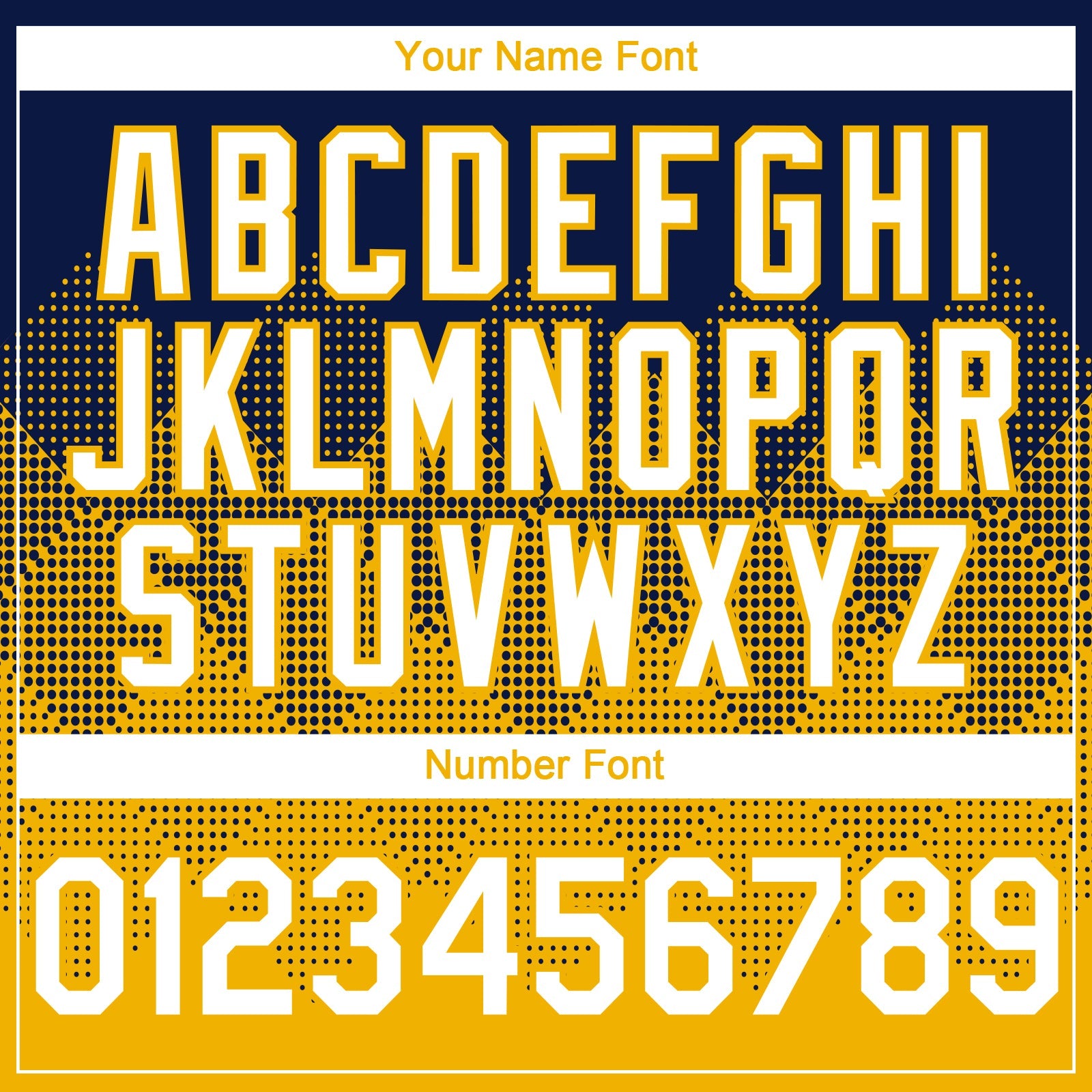 Custom Navy White-Gold 3D Gradient Square Shape Authentic Baseball Jersey - Sky-Custom