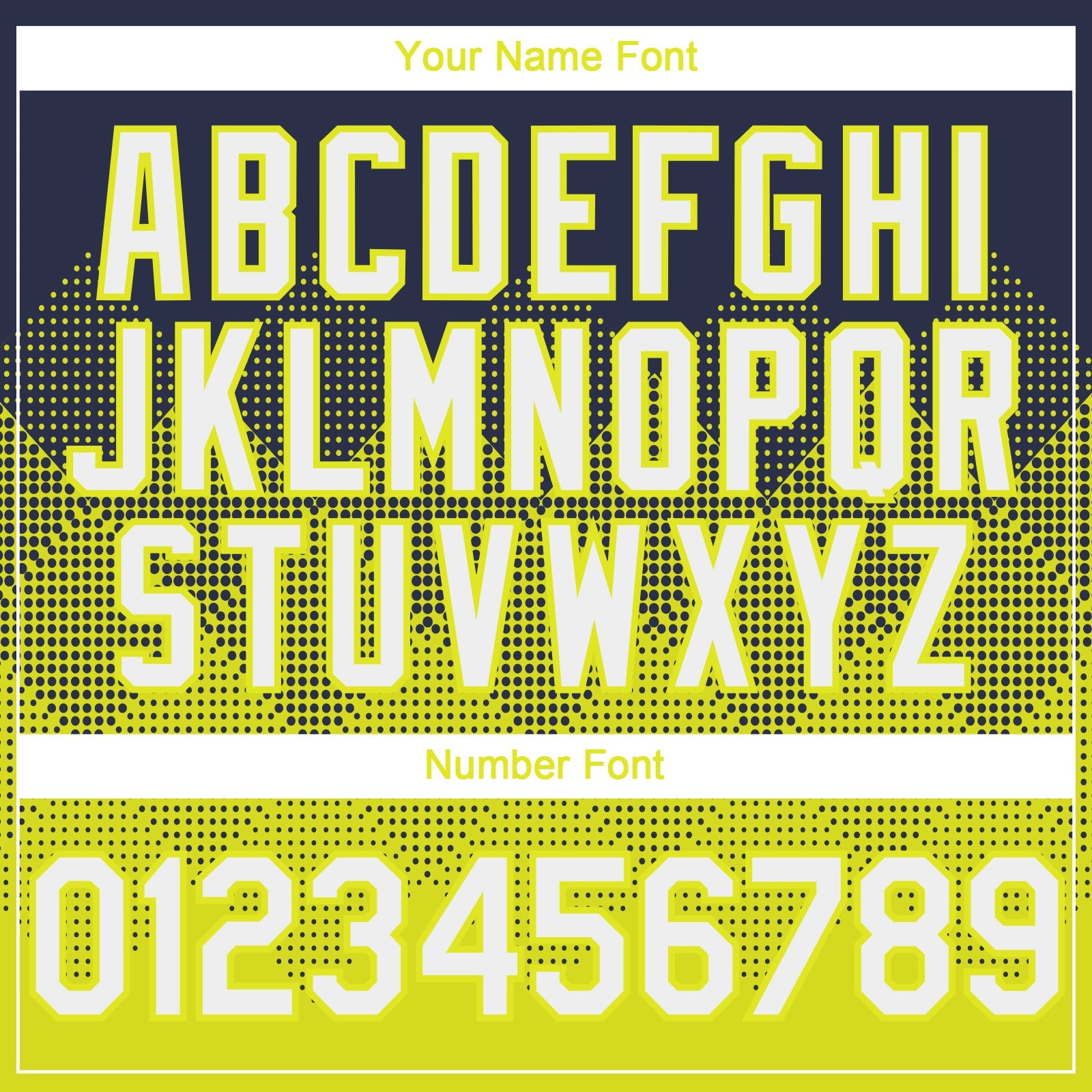 Custom Navy Neon Yellow 3D Gradient Square Shape Authentic Baseball Jersey - Sky-Custom