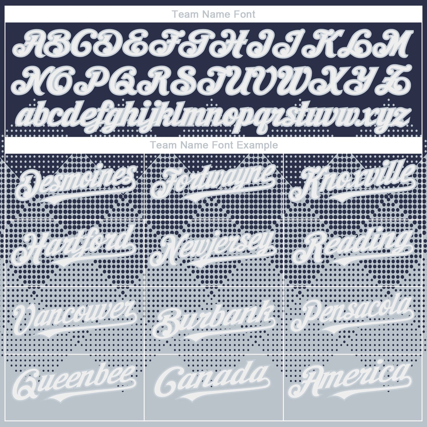 Custom Navy White-Silver 3D Gradient Square Shape Authentic Baseball Jersey - Sky-Custom