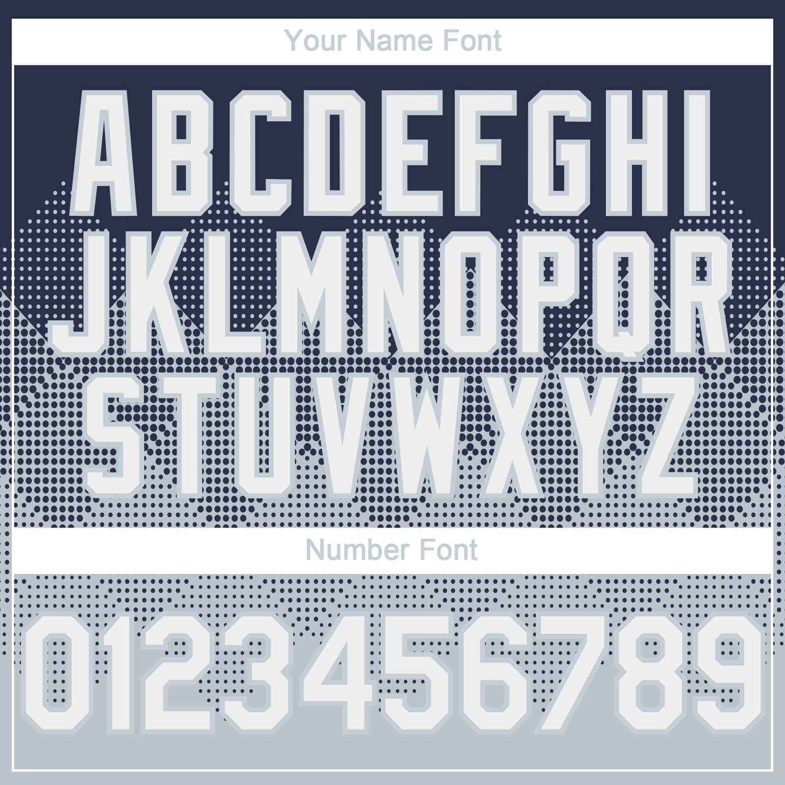 Custom Navy White-Silver 3D Gradient Square Shape Authentic Baseball Jersey - Sky-Custom