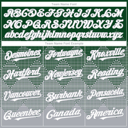 Custom Green White-Gray 3D Gradient Square Shape Authentic Baseball Jersey - Sky-Custom
