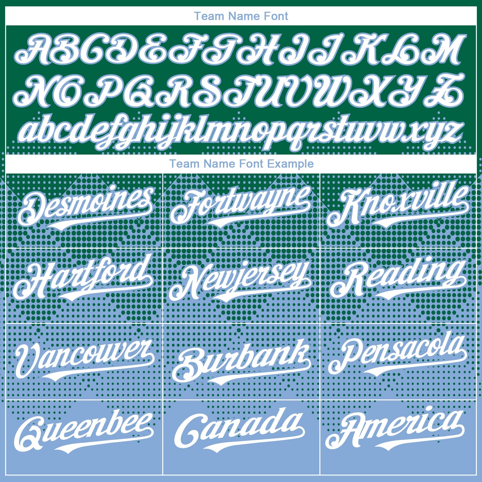 Custom Kelly Green White-Light Blue 3D Gradient Square Shape Authentic Baseball Jersey - Sky-Custom