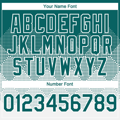 Custom Teal White 3D Gradient Square Shape Authentic Baseball Jersey - Sky-Custom