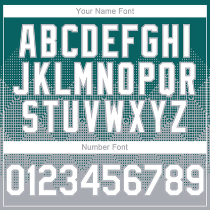 Custom Teal White-Gray 3D Gradient Square Shape Authentic Baseball Jersey - Sky-Custom
