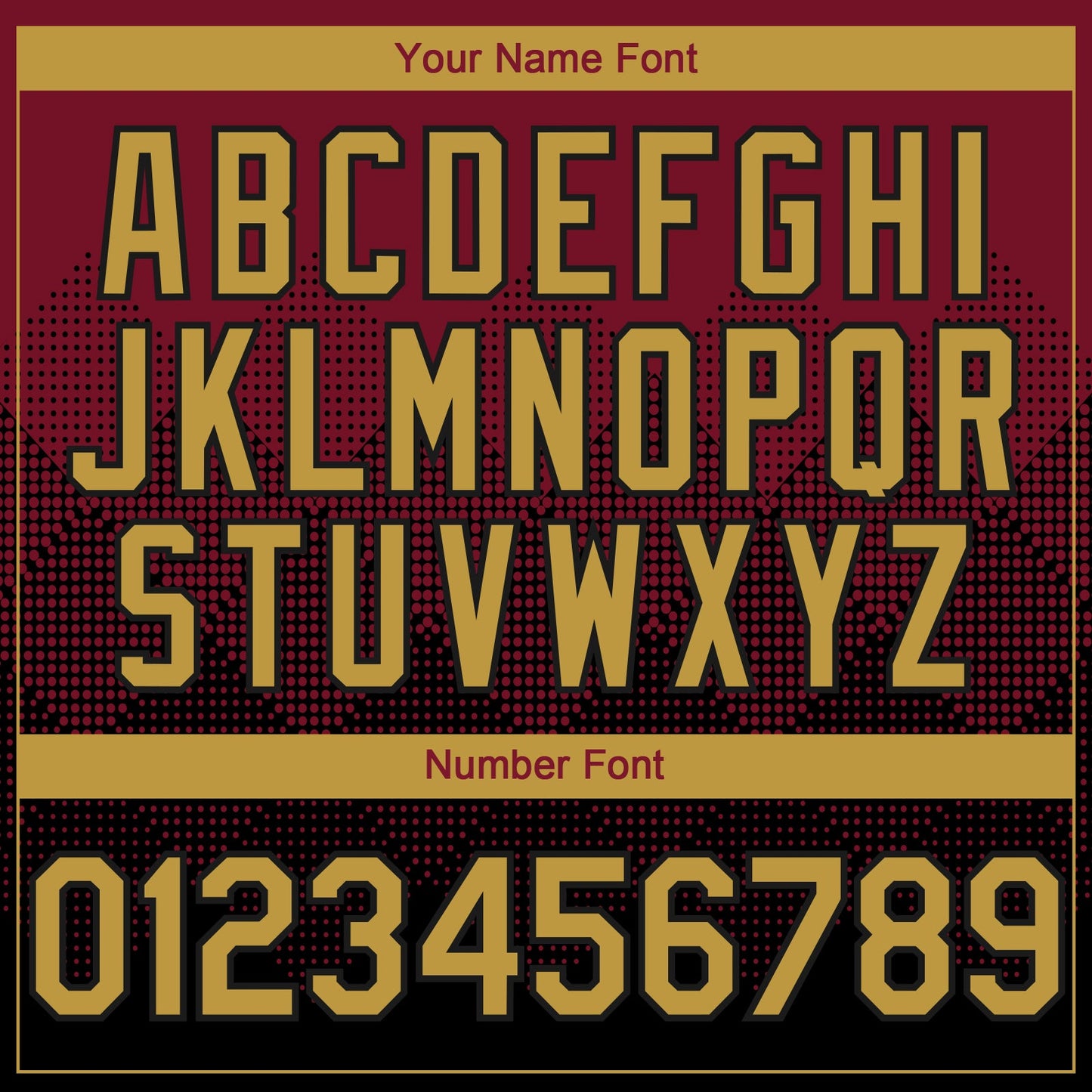 Custom Crimson Old Gold-Black 3D Gradient Square Shape Authentic Baseball Jersey - Sky-Custom