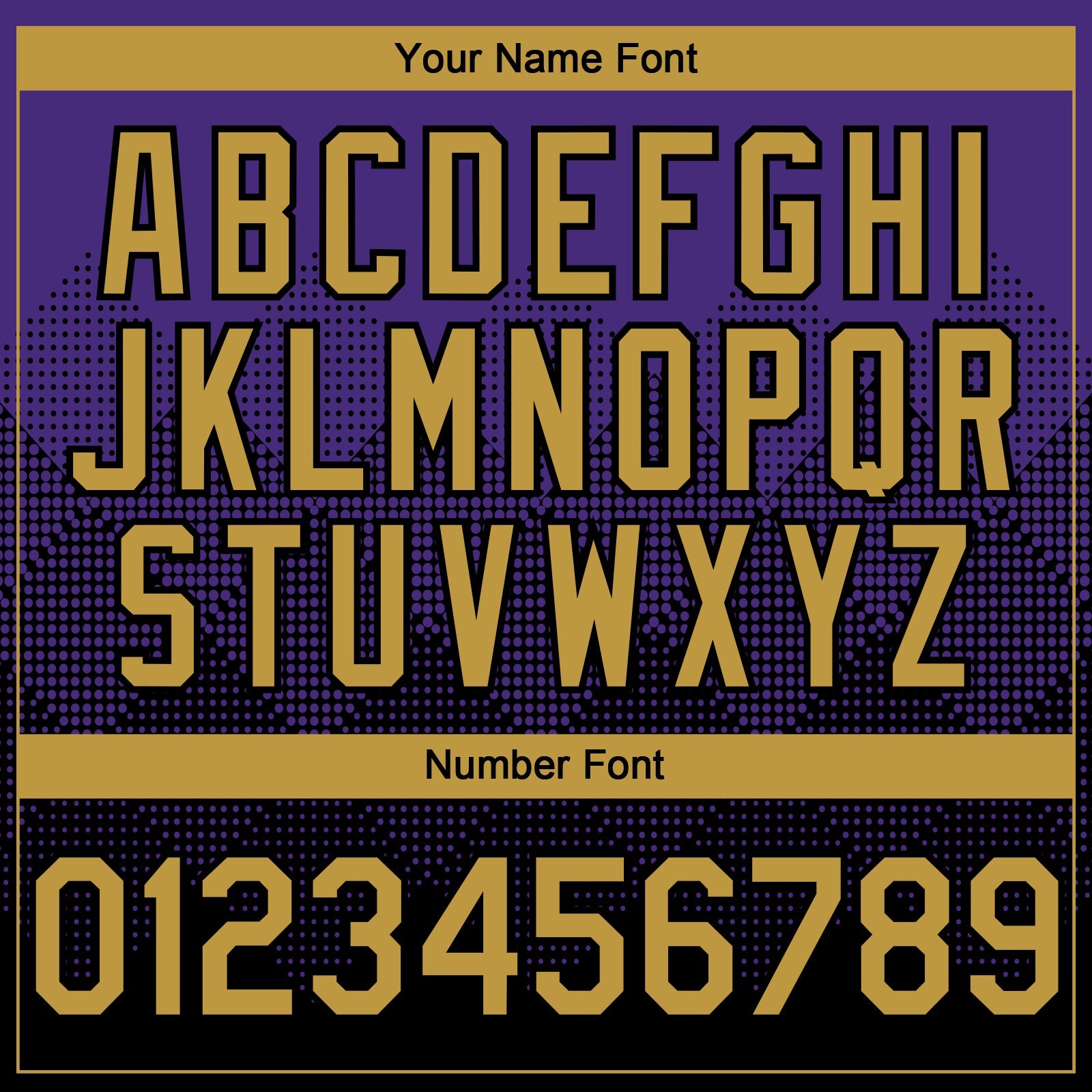 Custom Purple Old Gold-Black 3D Gradient Square Shape Authentic Baseball Jersey - Sky-Custom