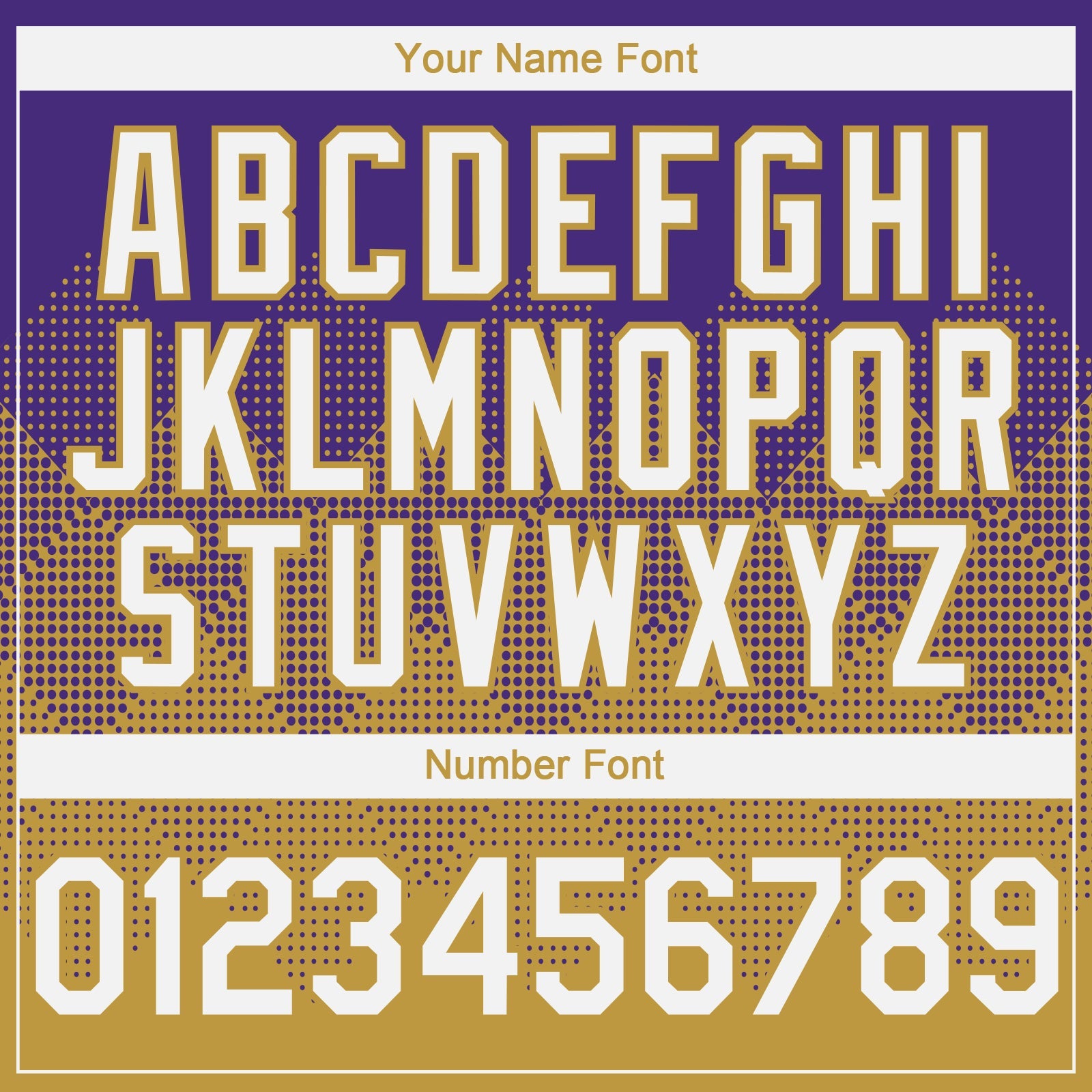 Custom Purple White-Old Gold 3D Gradient Square Shape Authentic Baseball Jersey - Sky-Custom
