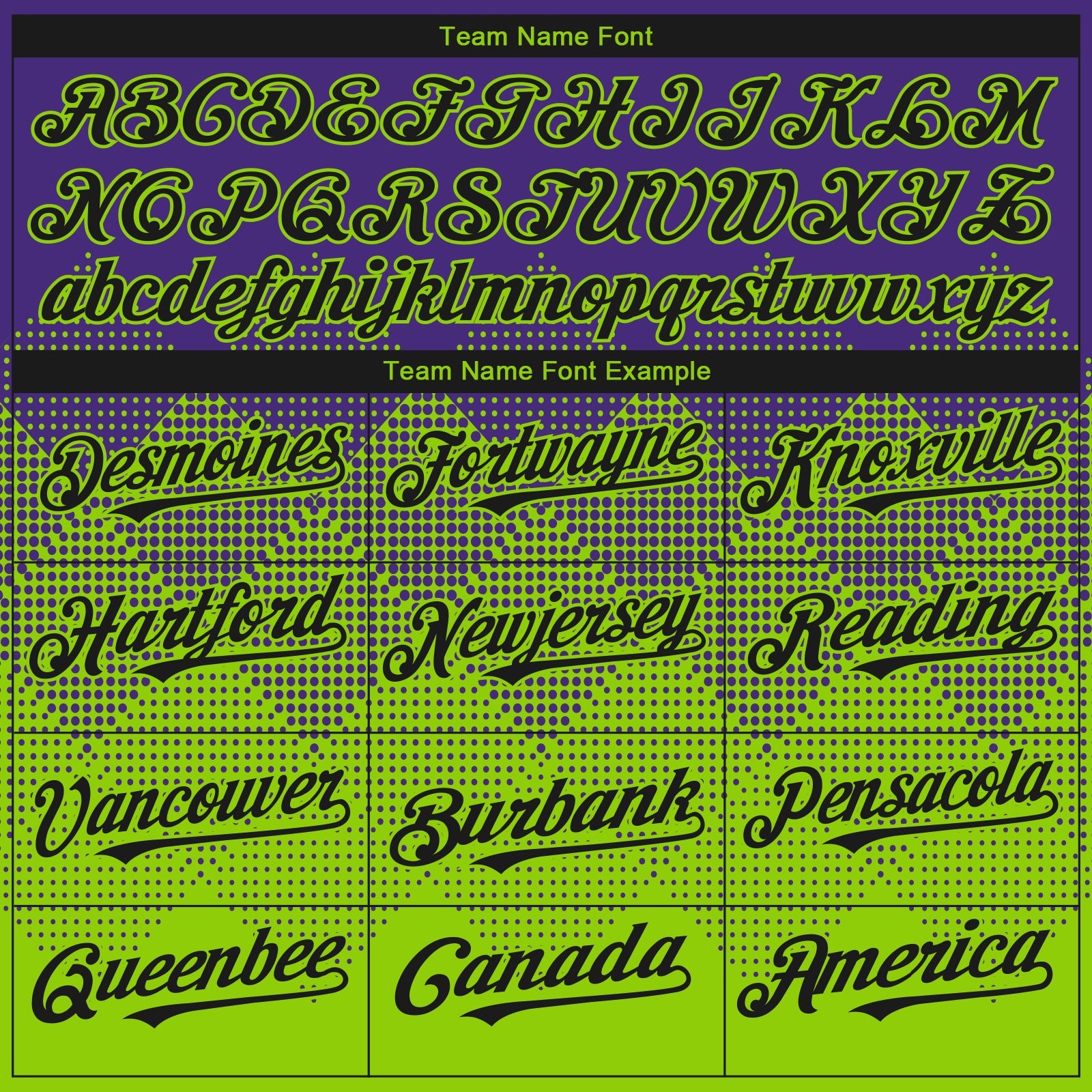 Custom Purple Black-Neon Green 3D Gradient Square Shape Authentic Baseball Jersey - Sky-Custom