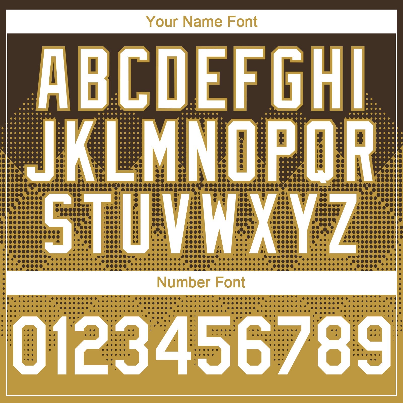 Custom Brown White-Old Gold 3D Gradient Square Shape Authentic Baseball Jersey - Sky-Custom