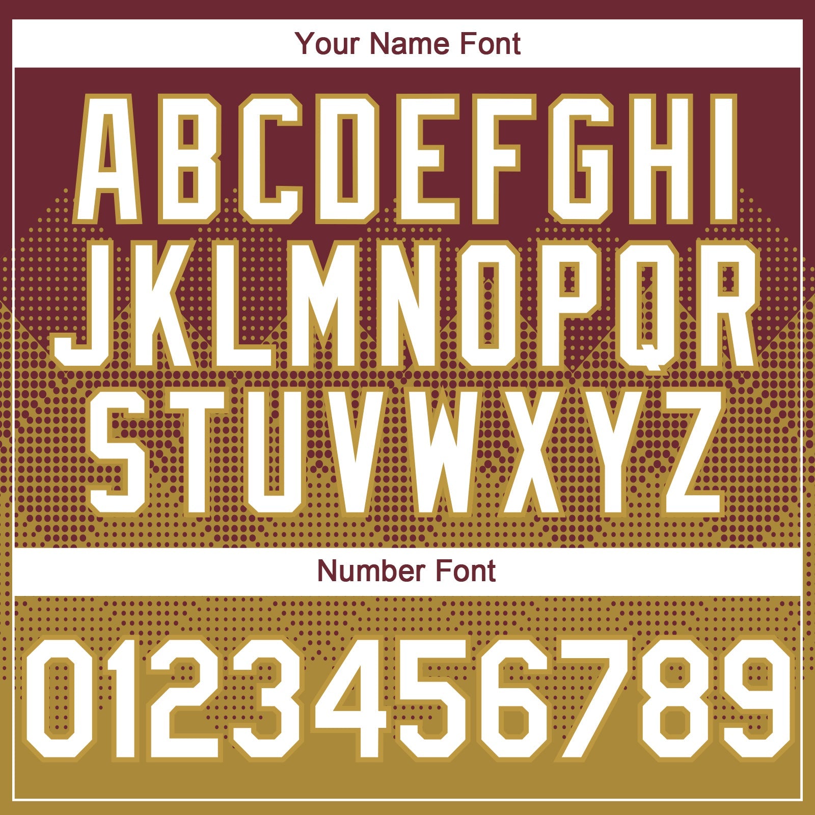 Custom Burgundy White-Old Gold 3D Gradient Square Shape Authentic Baseball Jersey - Sky-Custom