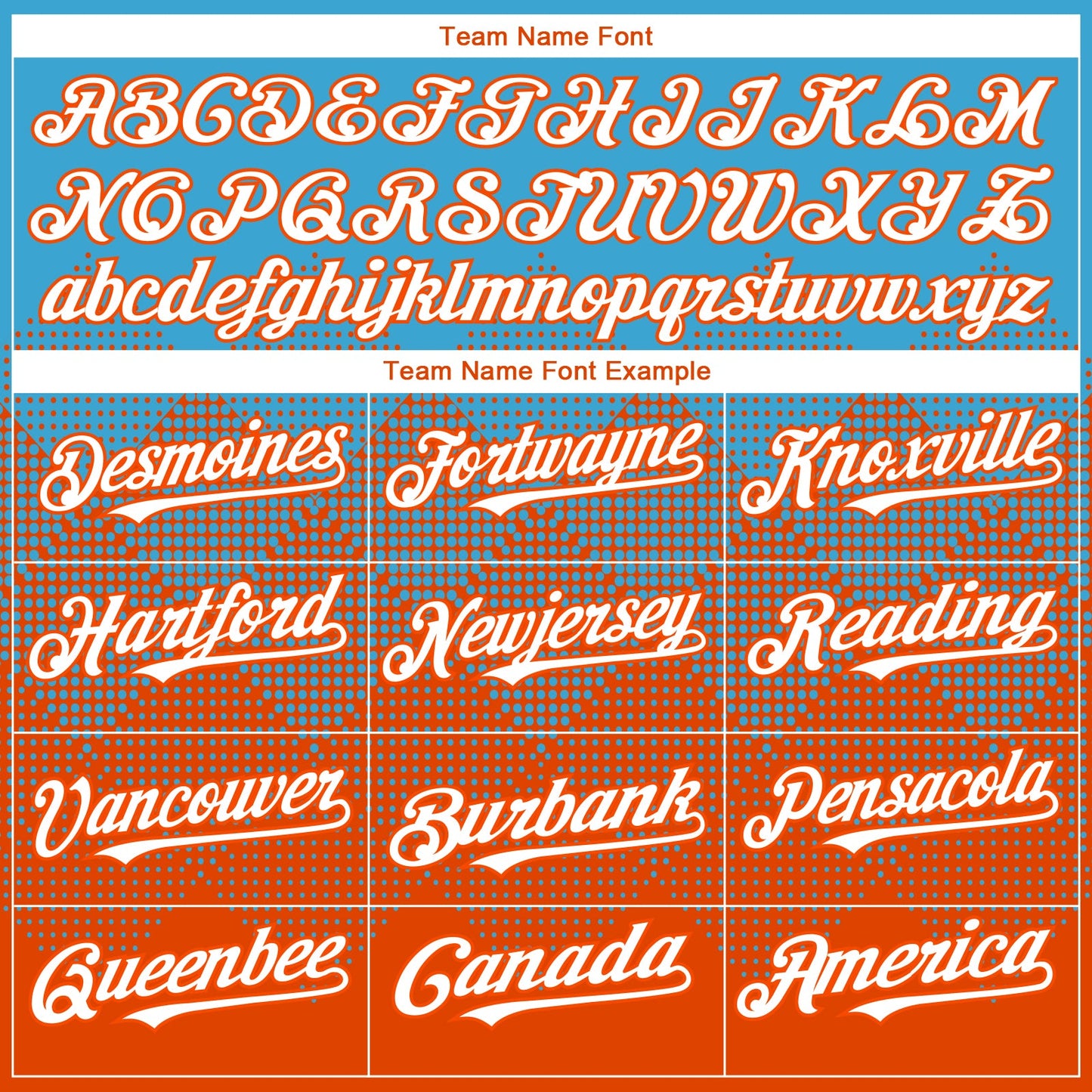 Custom Sky Blue White-Orange 3D Gradient Square Shape Authentic Baseball Jersey - Sky-Custom