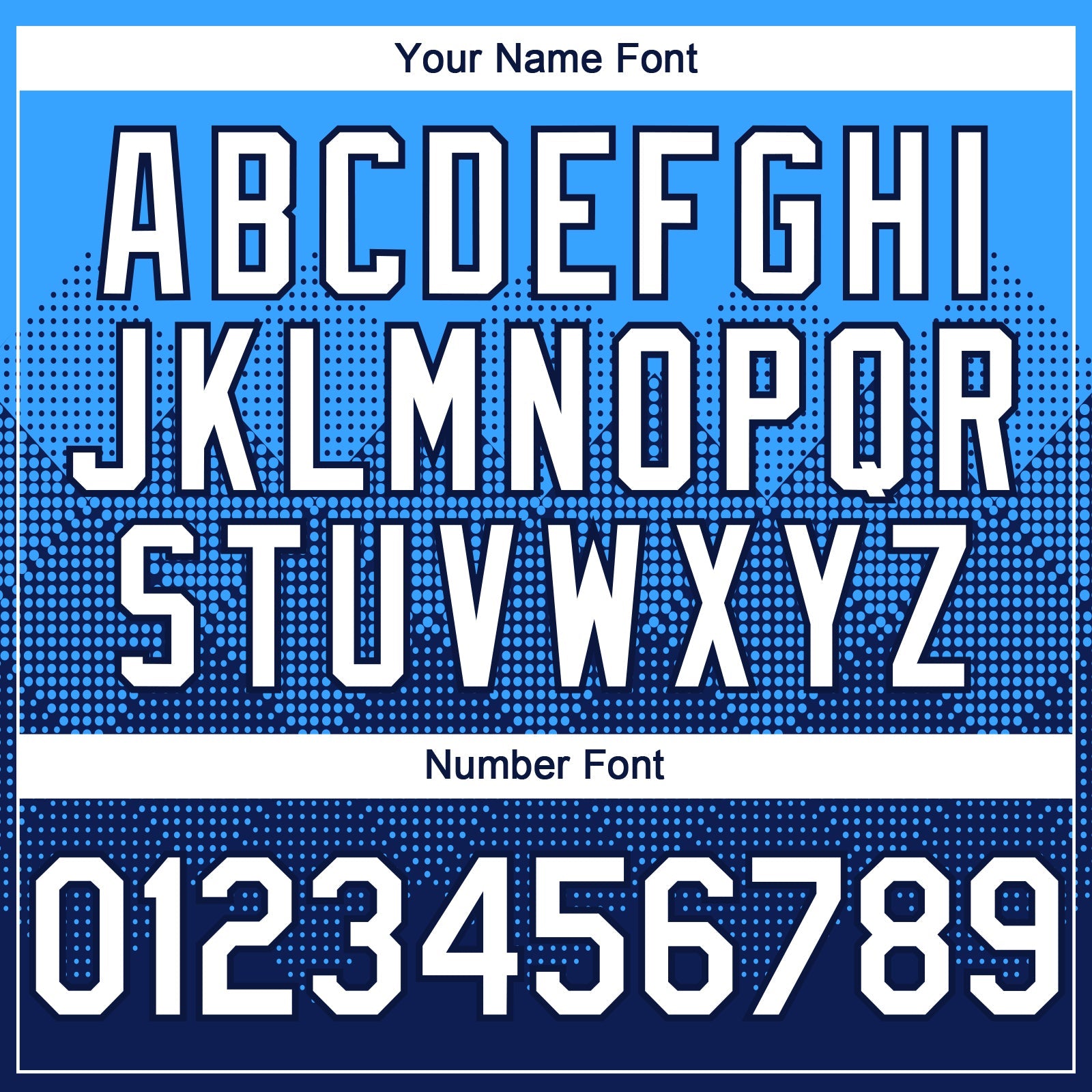 Custom Electric Blue White-Navy 3D Gradient Square Shape Authentic Baseball Jersey - Sky-Custom