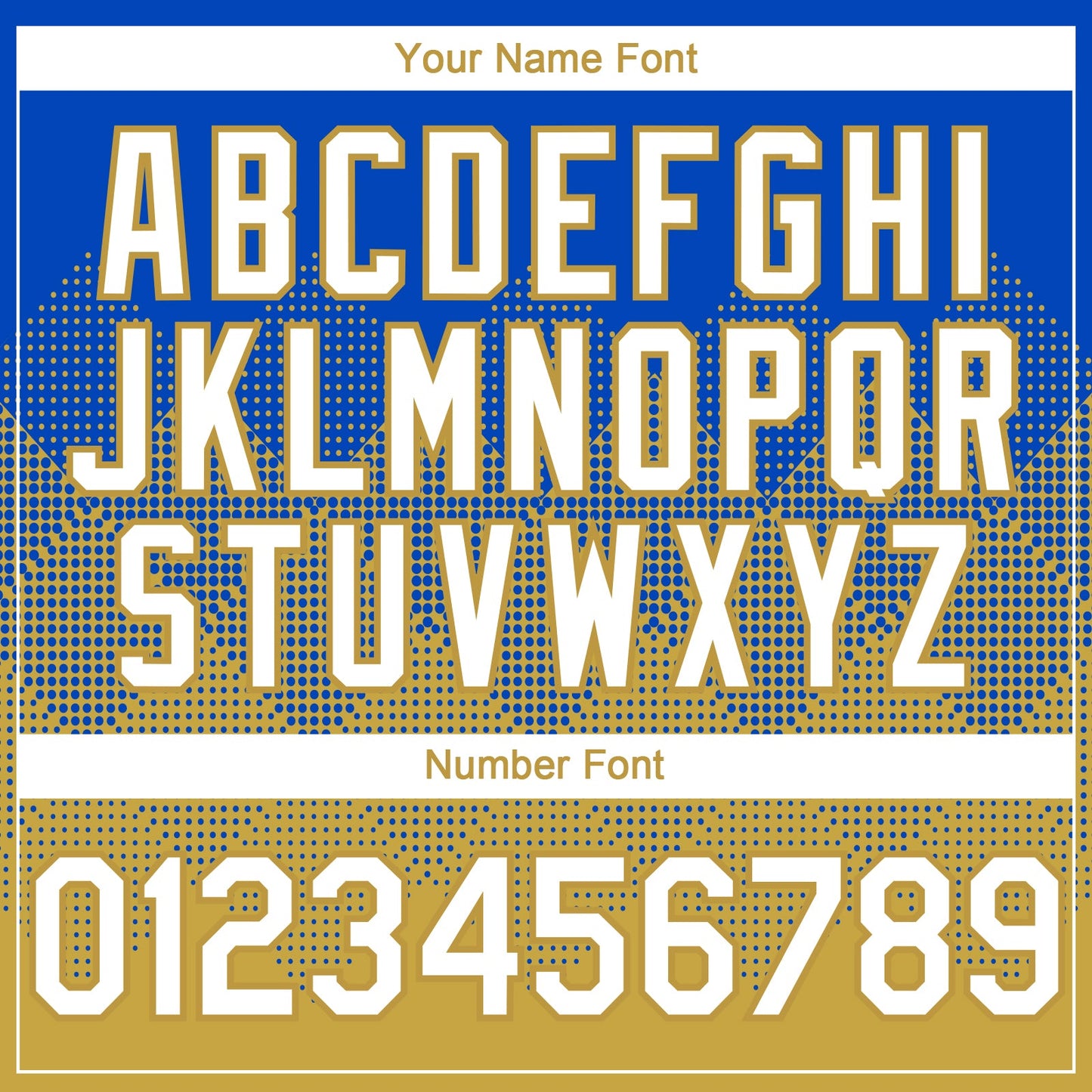 Custom Thunder Blue White-Old Gold 3D Gradient Square Shape Authentic Baseball Jersey - Sky-Custom