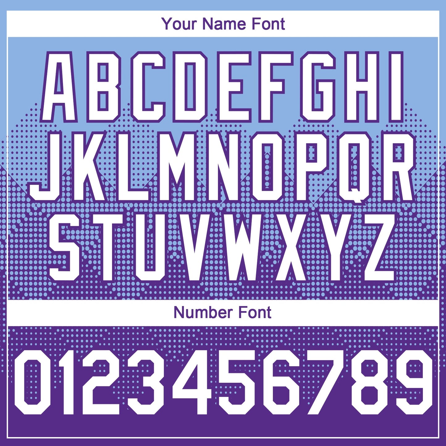 Custom Light Blue White-Purple 3D Gradient Square Shape Authentic Baseball Jersey - Sky-Custom