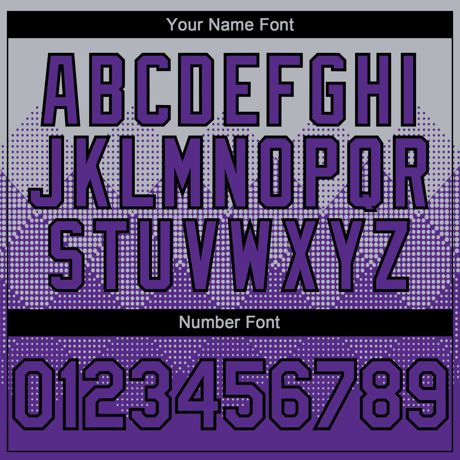 Custom Gray Purple-Black 3D Gradient Square Shape Authentic Baseball Jersey - Sky-Custom