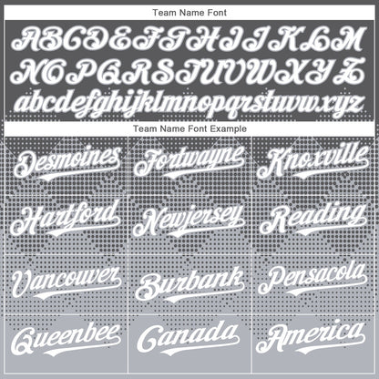 Custom Steel Gray White-Gray 3D Gradient Square Shape Authentic Baseball Jersey - Sky-Custom