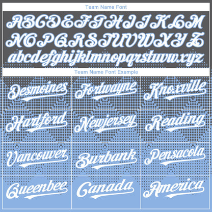 Custom Steel Gray White-Light Blue 3D Gradient Square Shape Authentic Baseball Jersey - Sky-Custom