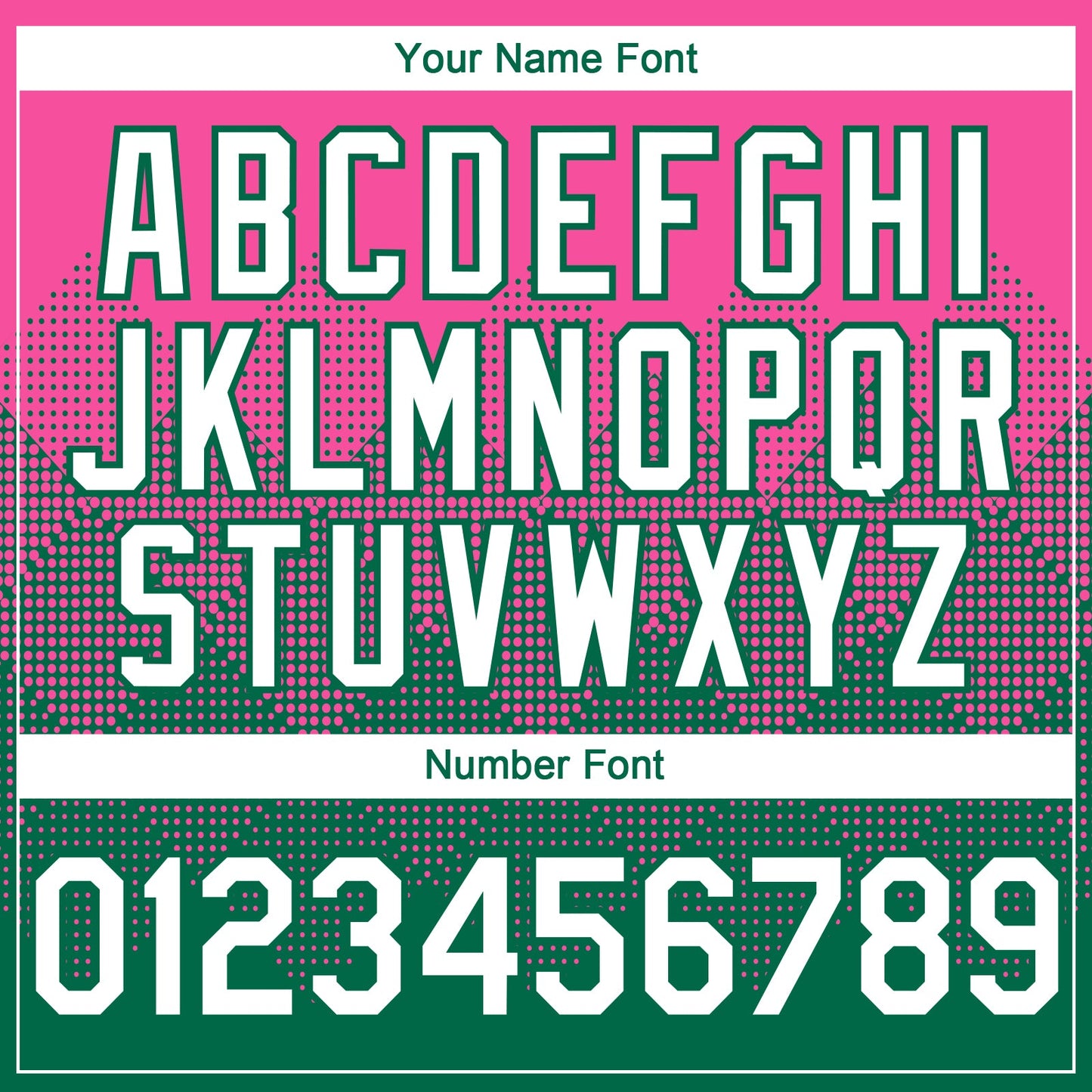 Custom Pink White-Kelly Green 3D Gradient Square Shape Authentic Baseball Jersey - Sky-Custom