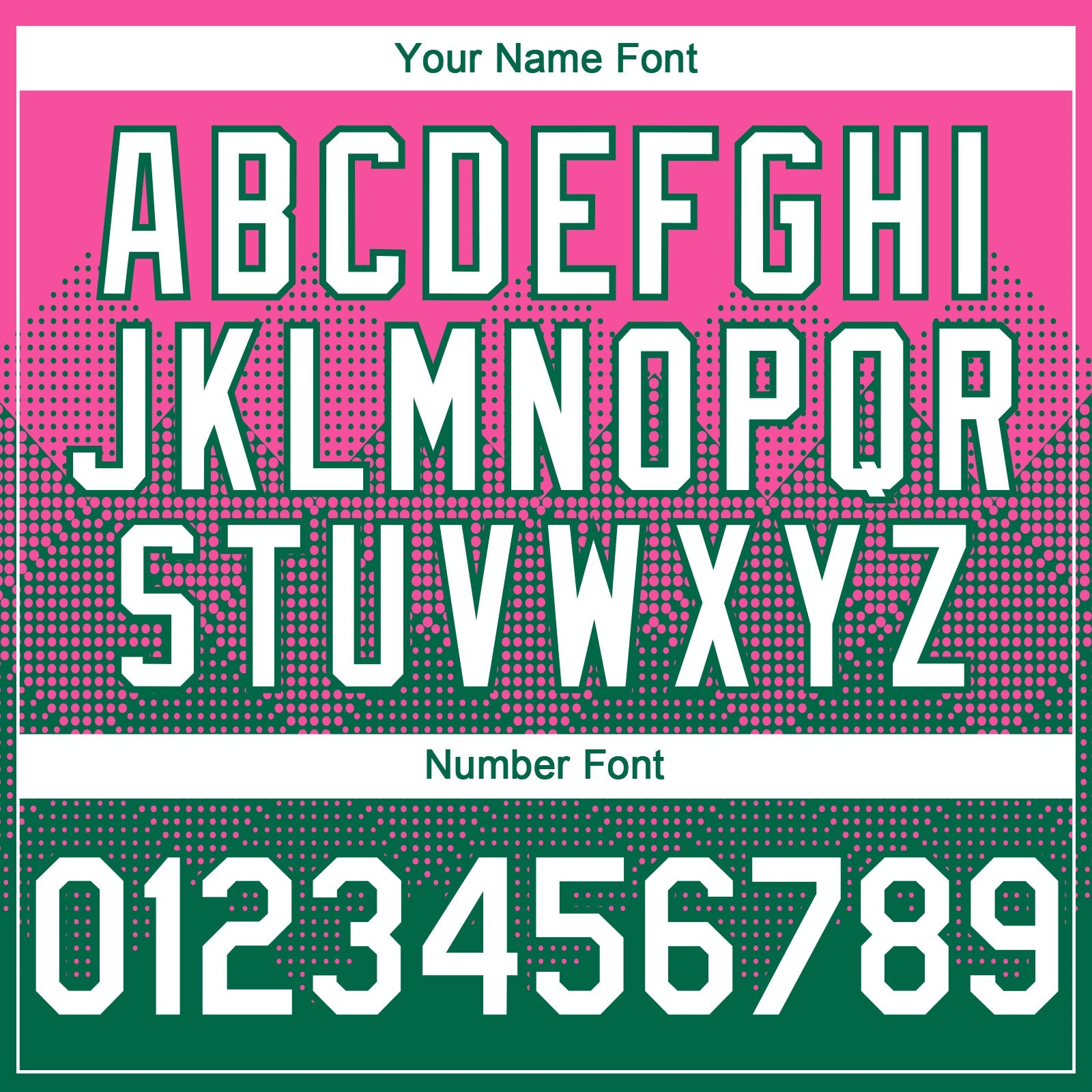 Custom Pink White-Kelly Green 3D Gradient Square Shape Authentic Baseball Jersey - Sky-Custom