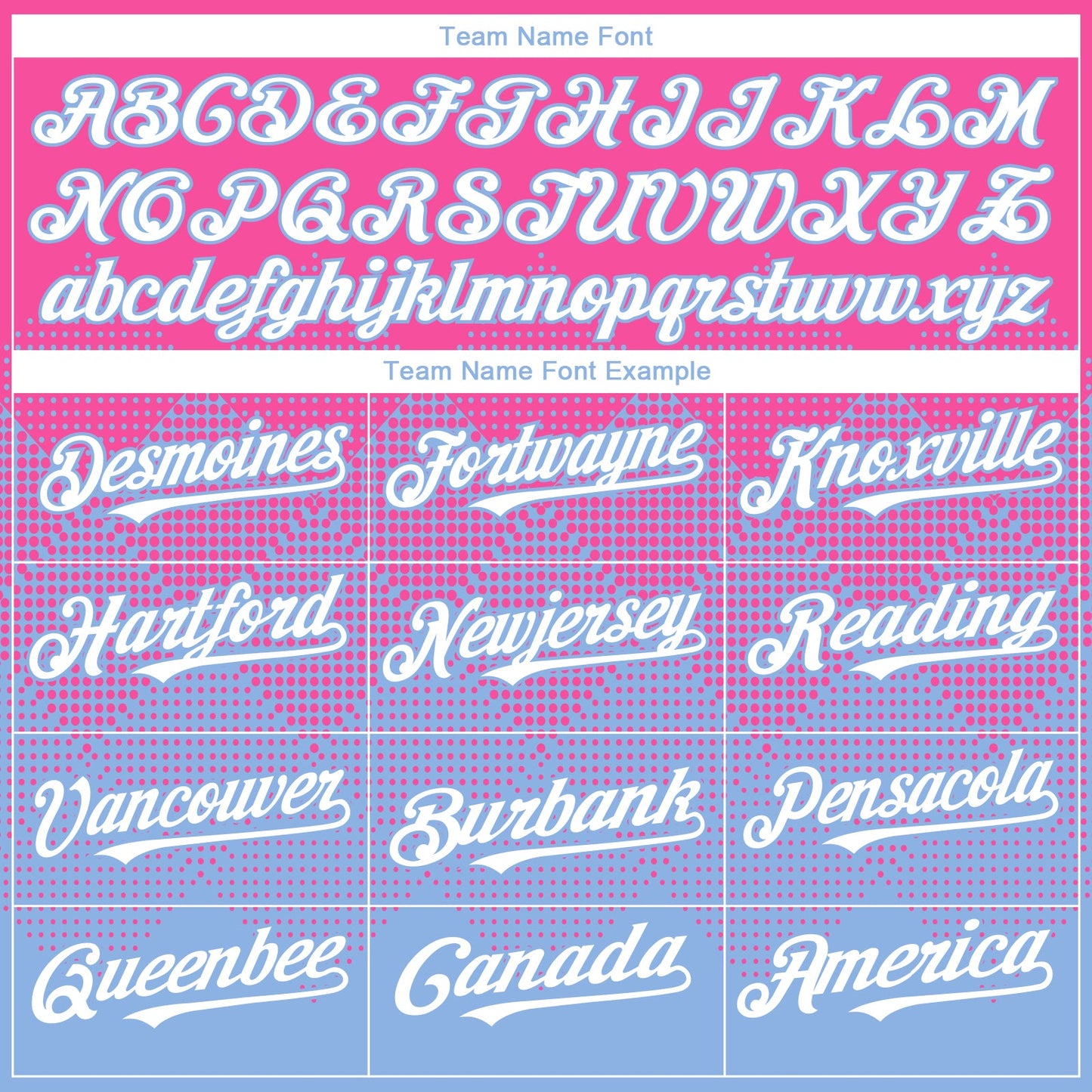 Custom Pink White-Light Blue 3D Gradient Square Shape Authentic Baseball Jersey - Sky-Custom