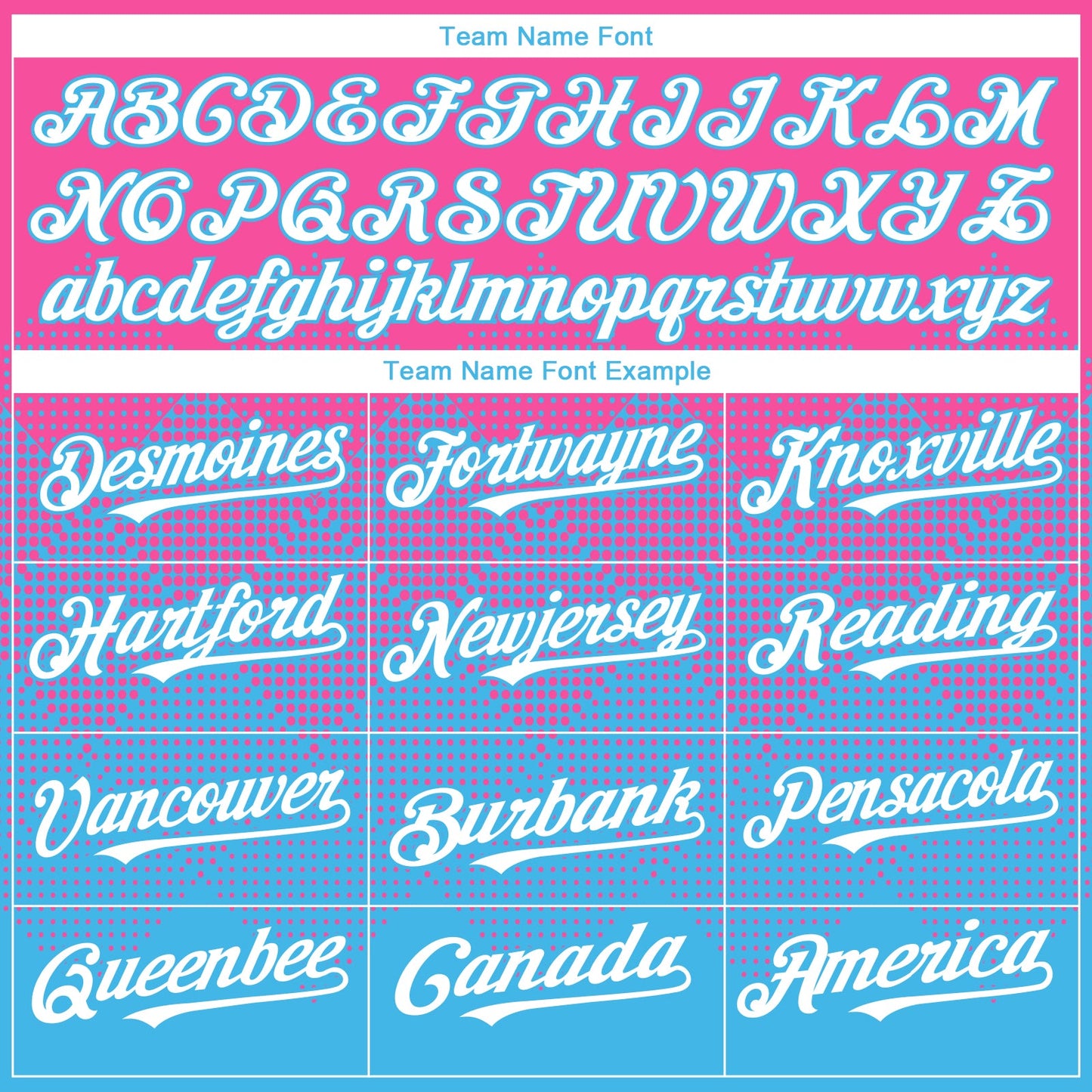 Custom Pink White-Sky Blue 3D Gradient Square Shape Authentic Baseball Jersey - Sky-Custom