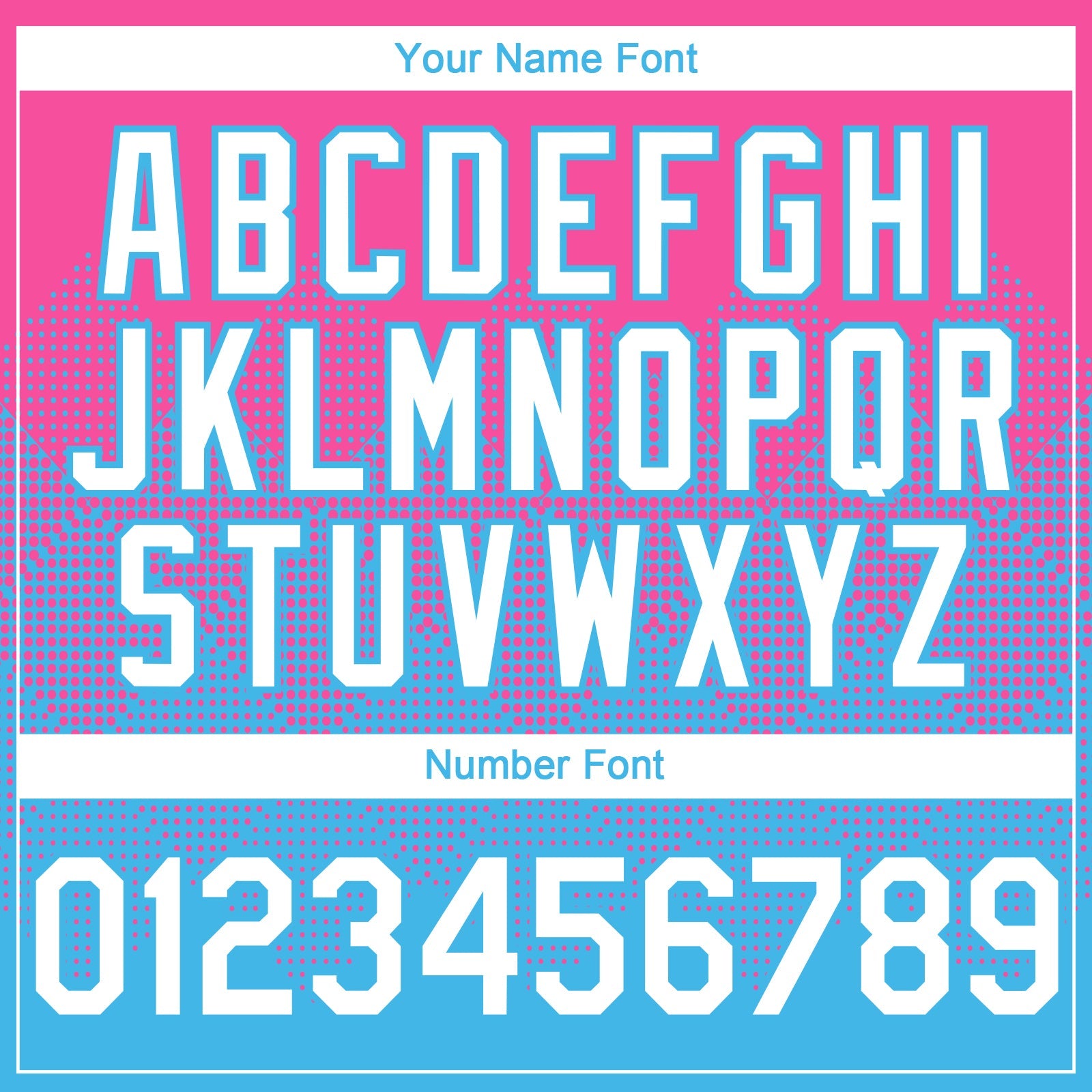 Custom Pink White-Sky Blue 3D Gradient Square Shape Authentic Baseball Jersey - Sky-Custom