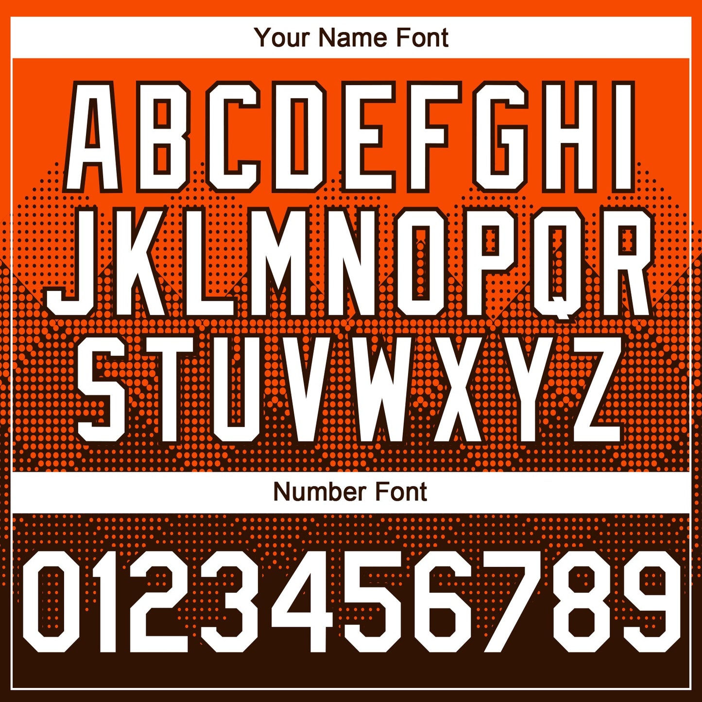 Custom Orange White-Brown 3D Gradient Square Shape Authentic Baseball Jersey - Sky-Custom
