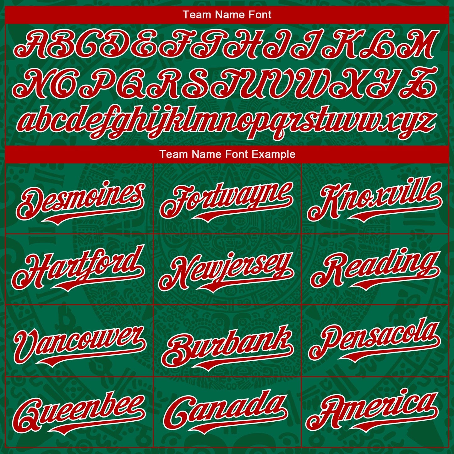 Custom Kelly Green Red Green-White 3D Mexico Authentic Baseball Jersey - Sky-Custom