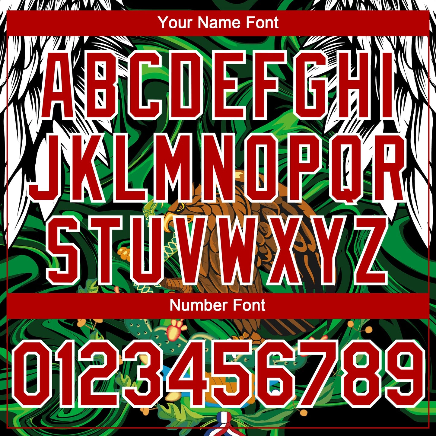 Custom Black Red-White 3D Mexico Authentic Baseball Jersey - Sky-Custom